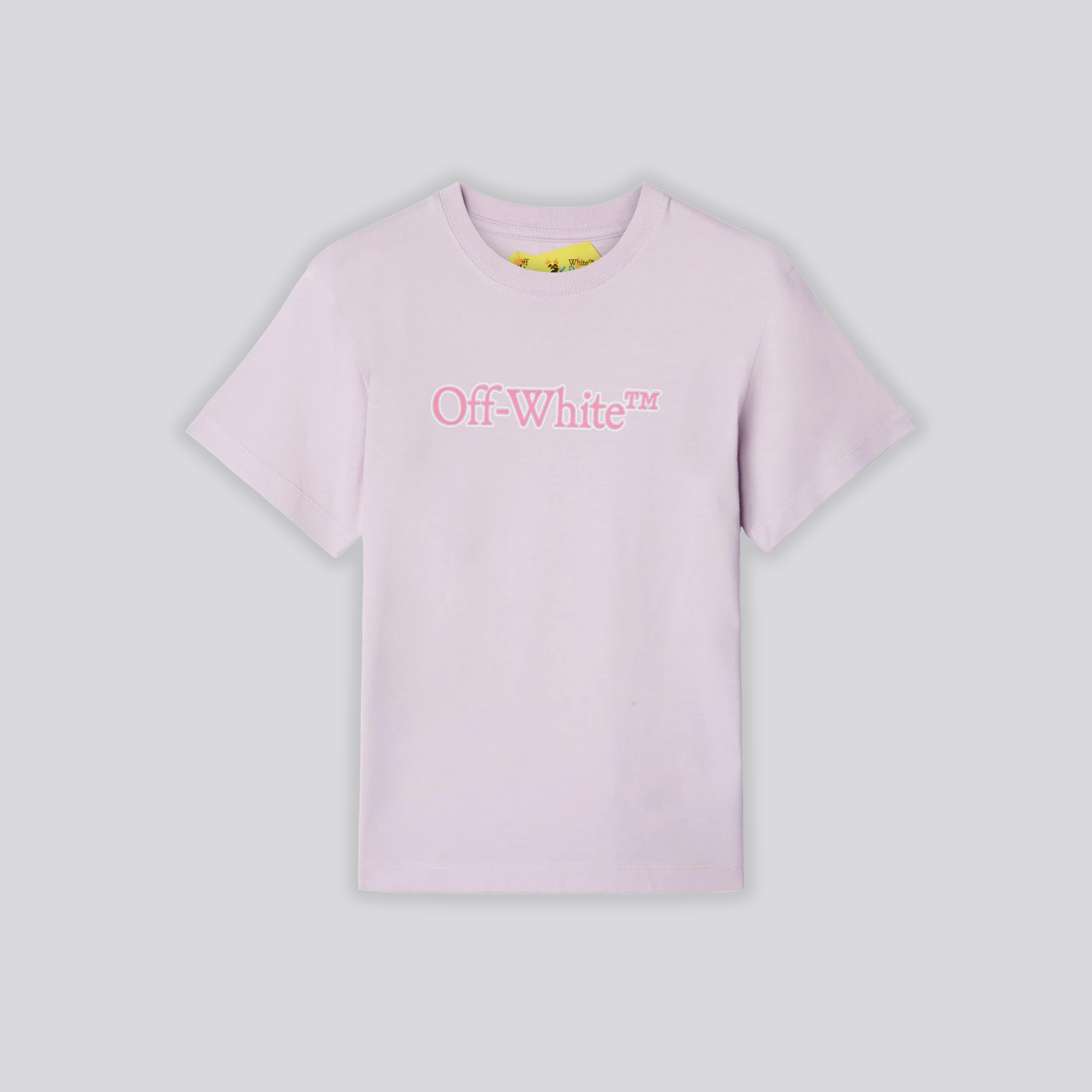 Camiseta Lila Off-White Kids Big Bookish