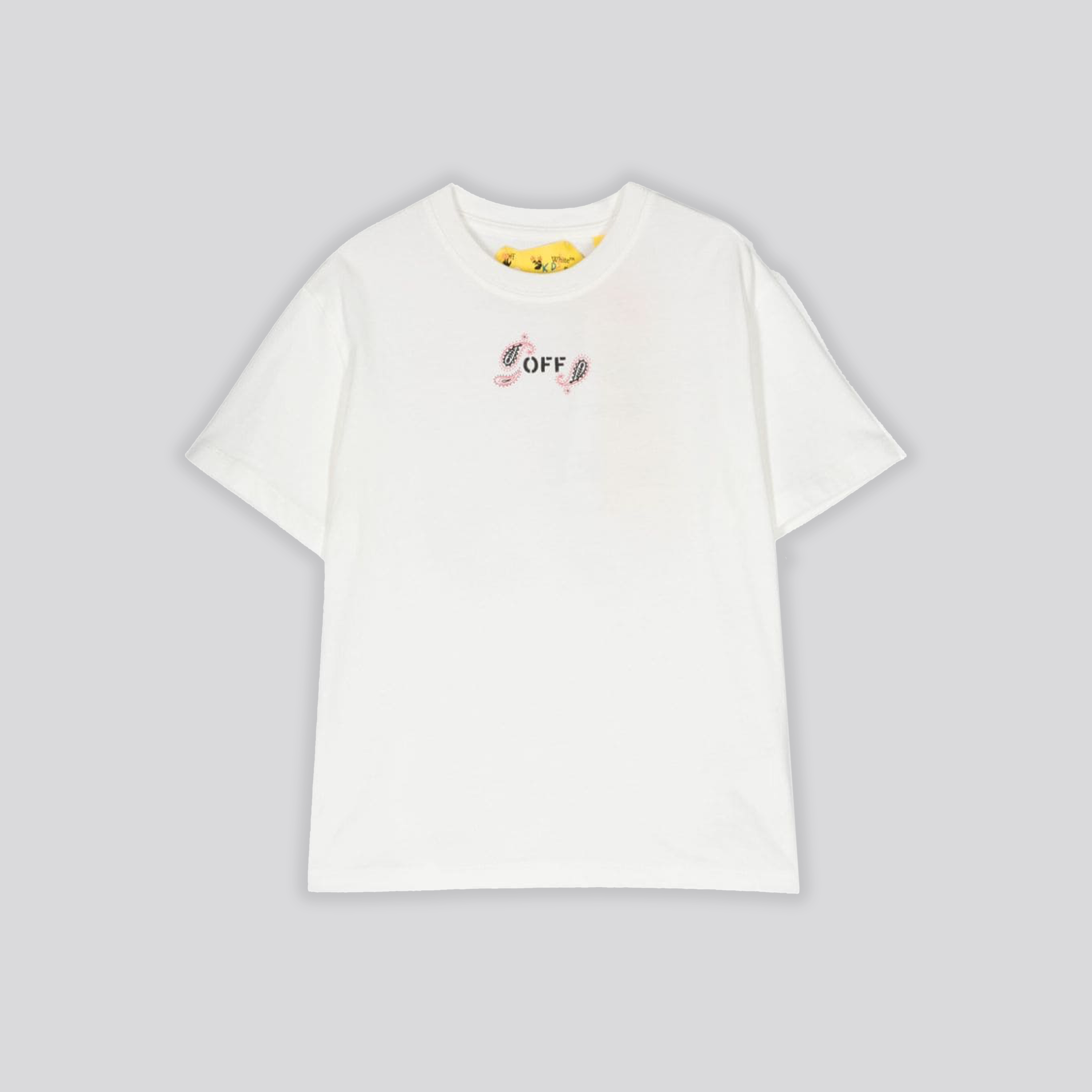 Camiseta Blanca Off-White Kids Bandana