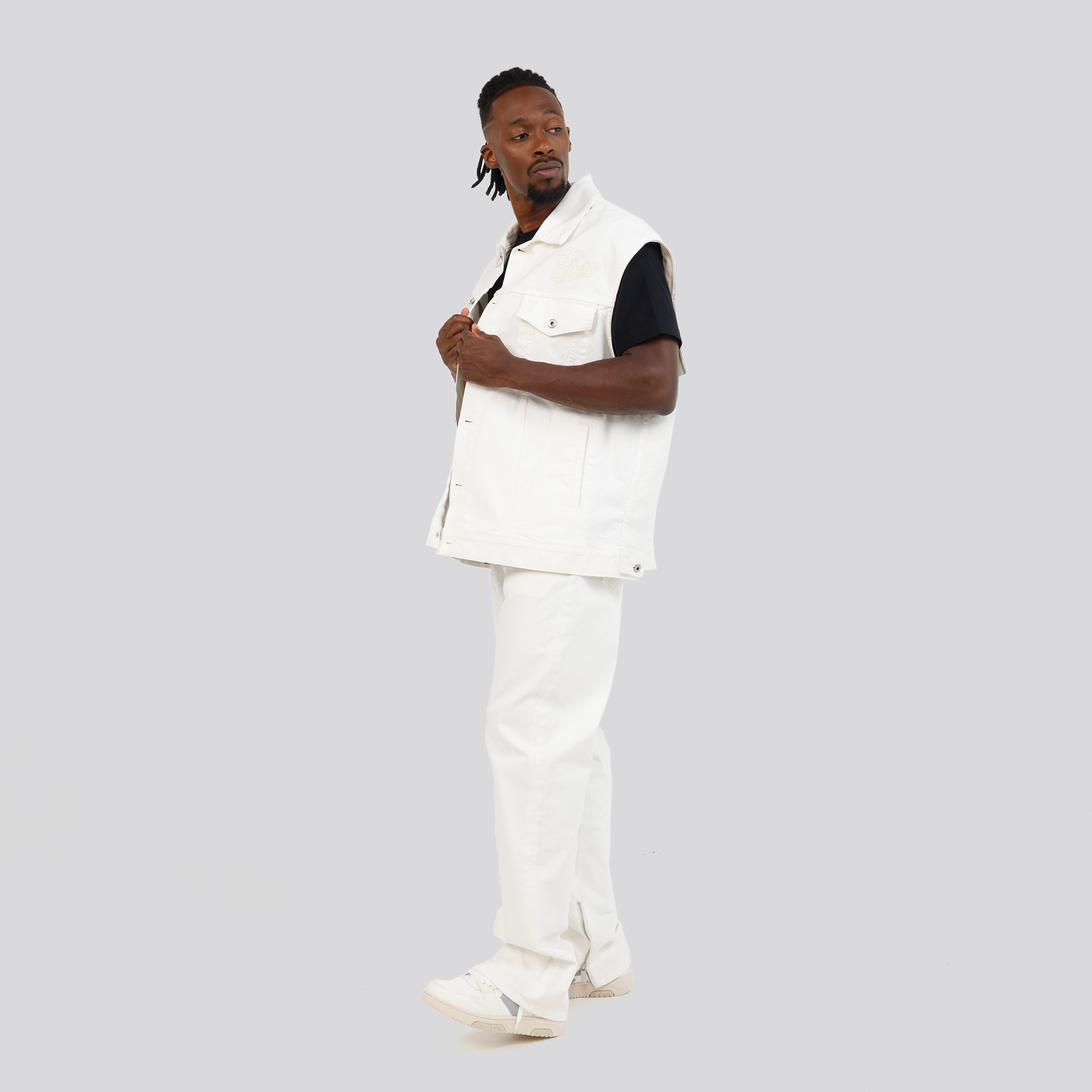 Chaleco Blanco Off-White 90Slogo No Sleeves