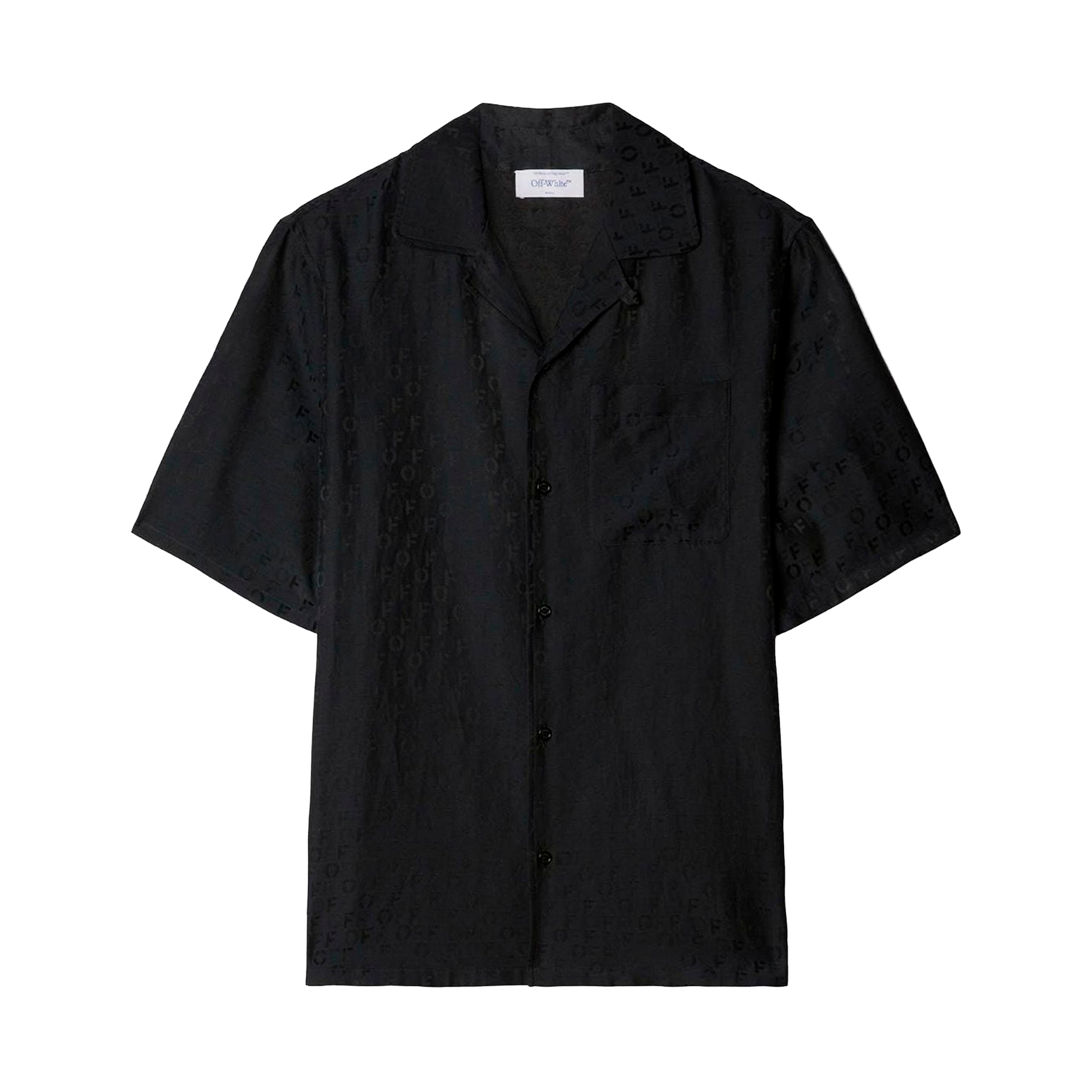 Camisa Negra Off-White Silkcot Holiday No Color