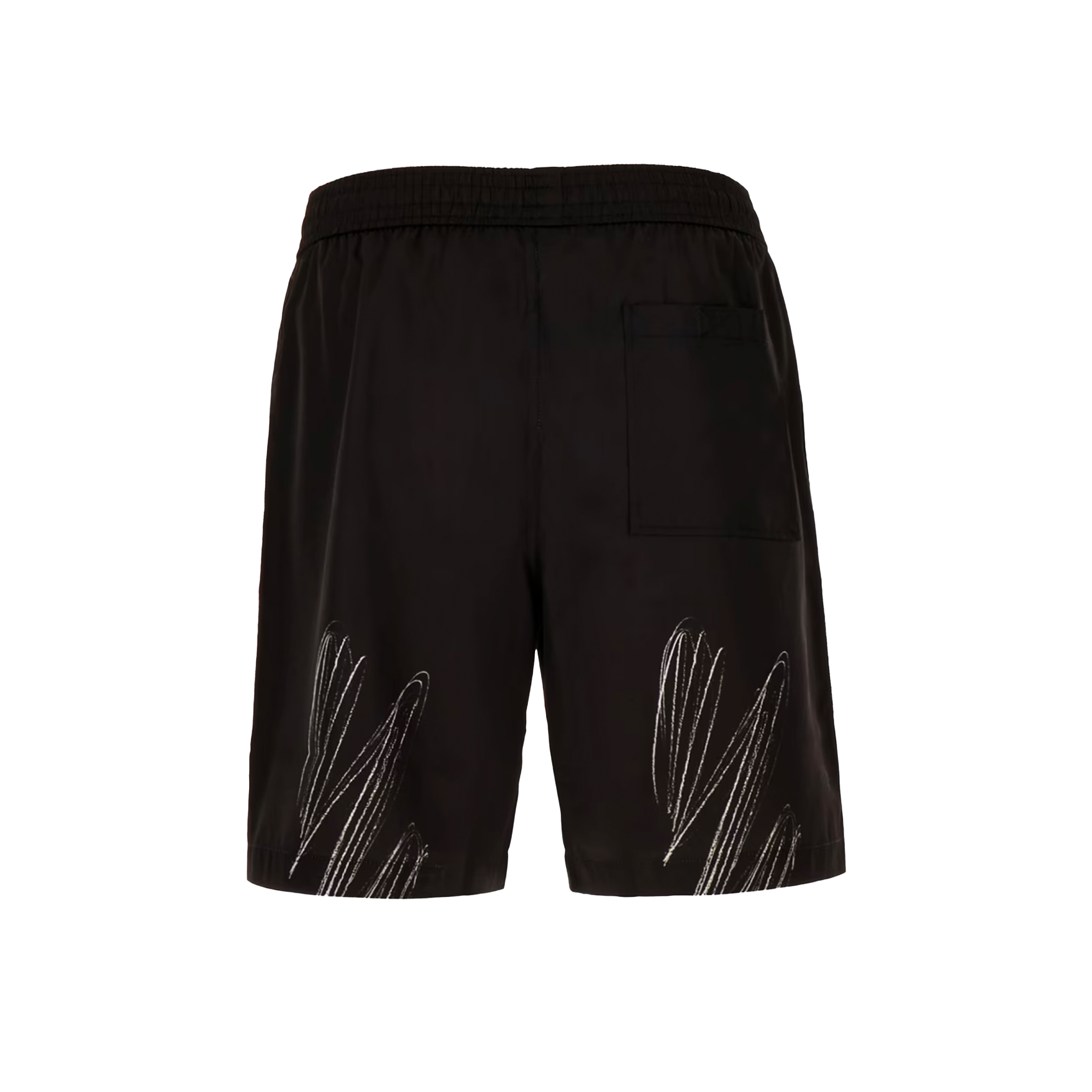 Pantaloneta Negro Off-White Scribble Diags Surfer