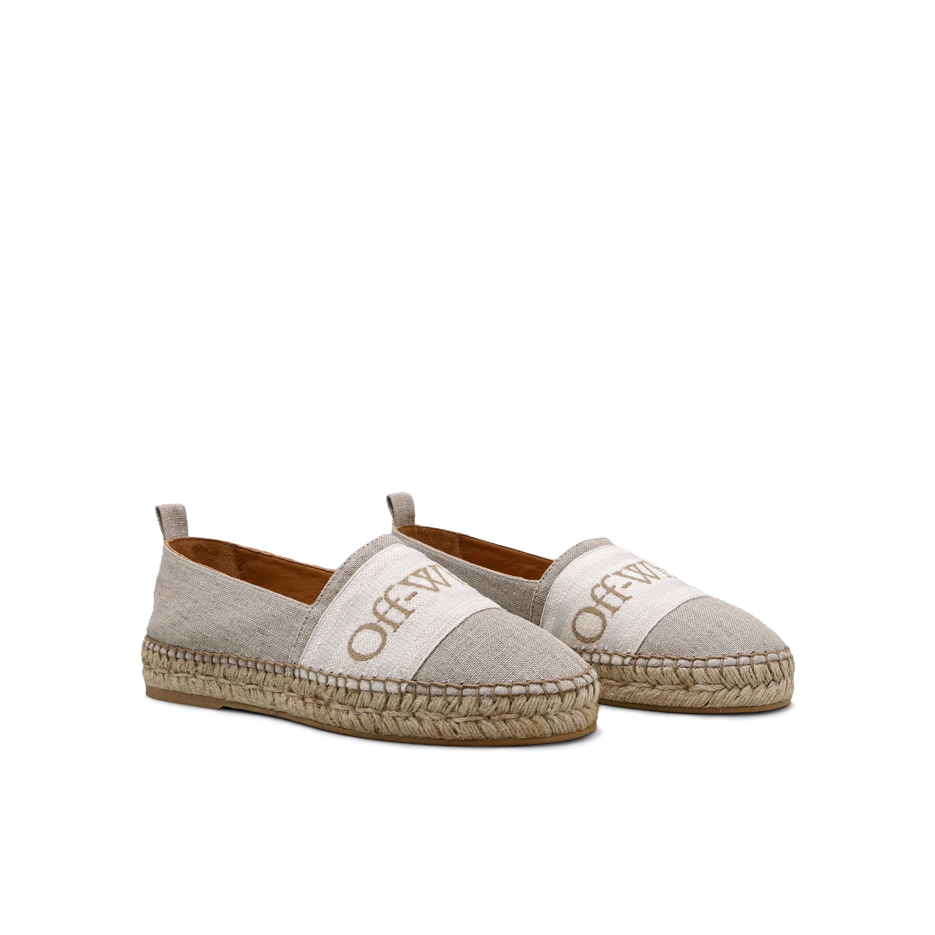 Espadrilles Beige Off-White Logo