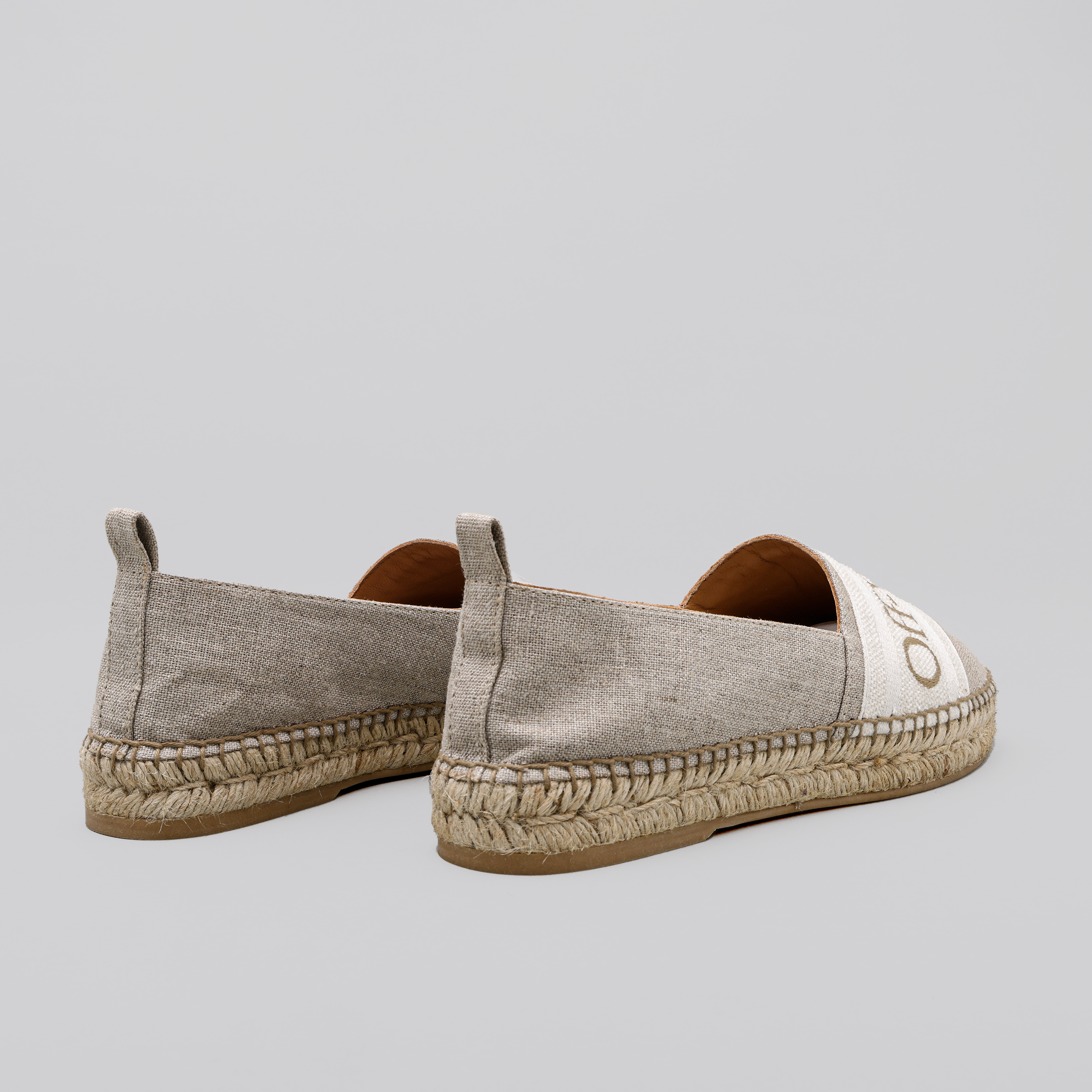 Espadrilles Beige Off-White Logo