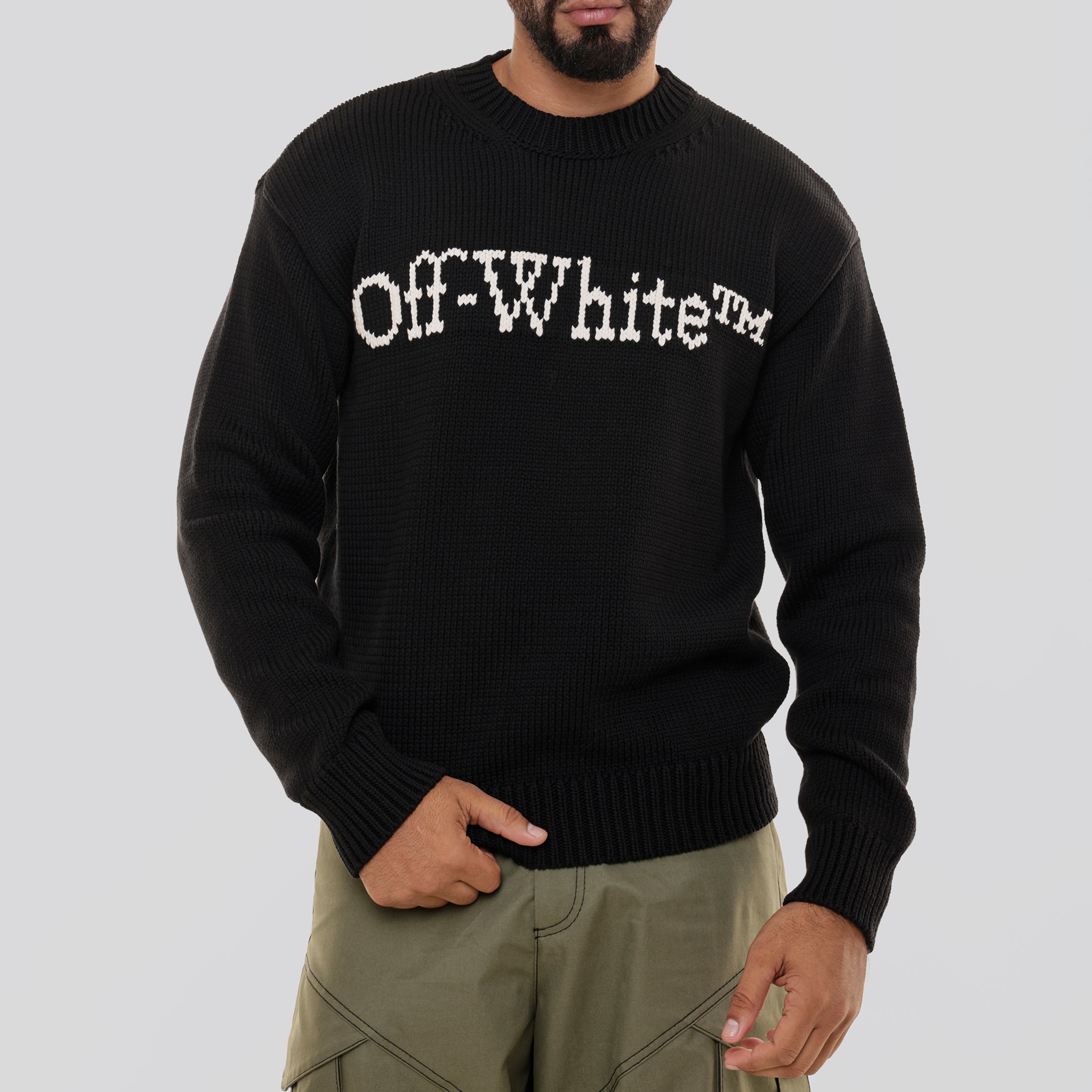 Suéter Negro Off-White Big Bookish