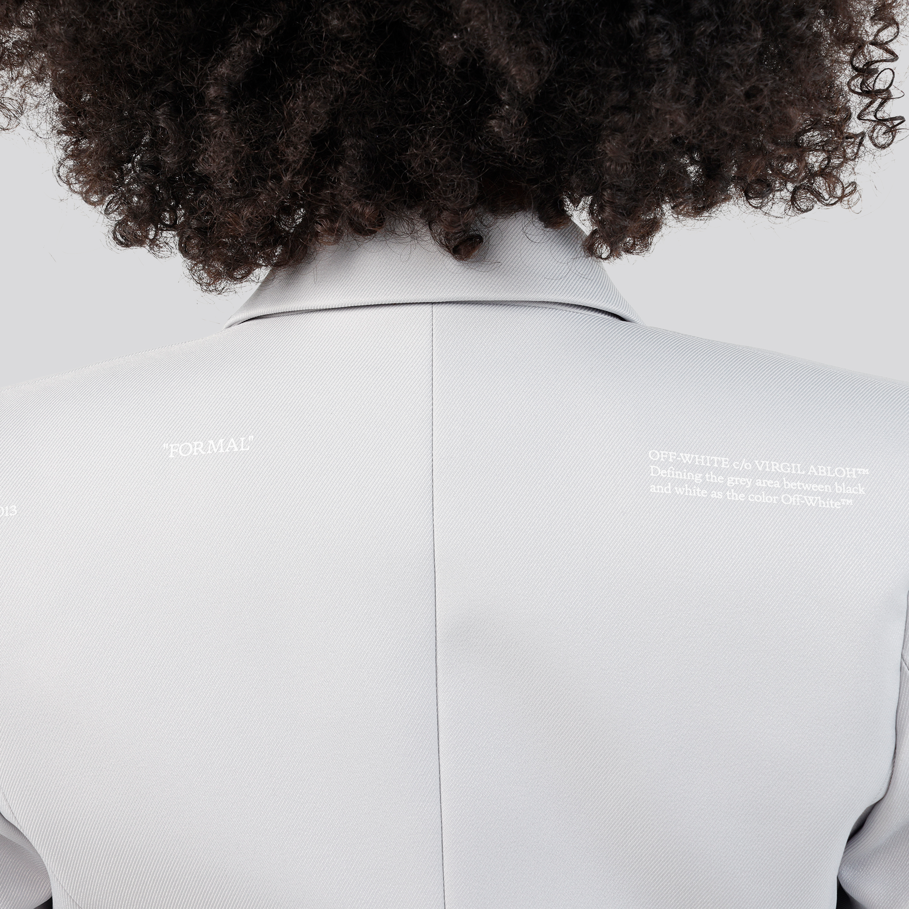 Blazer Gris Off-White Corporate Tech