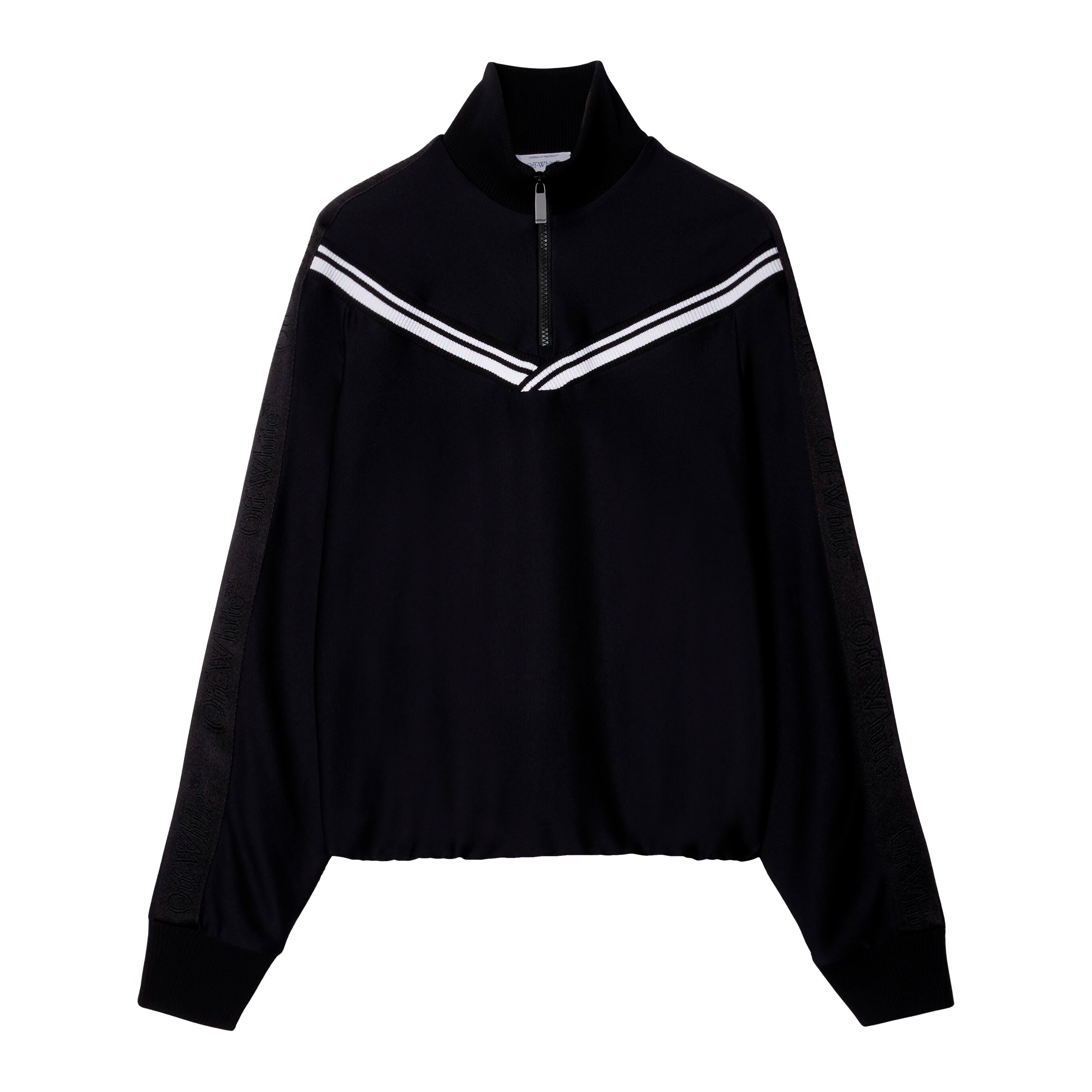 Chaqueta Negra Off-White Logoband Ribbed