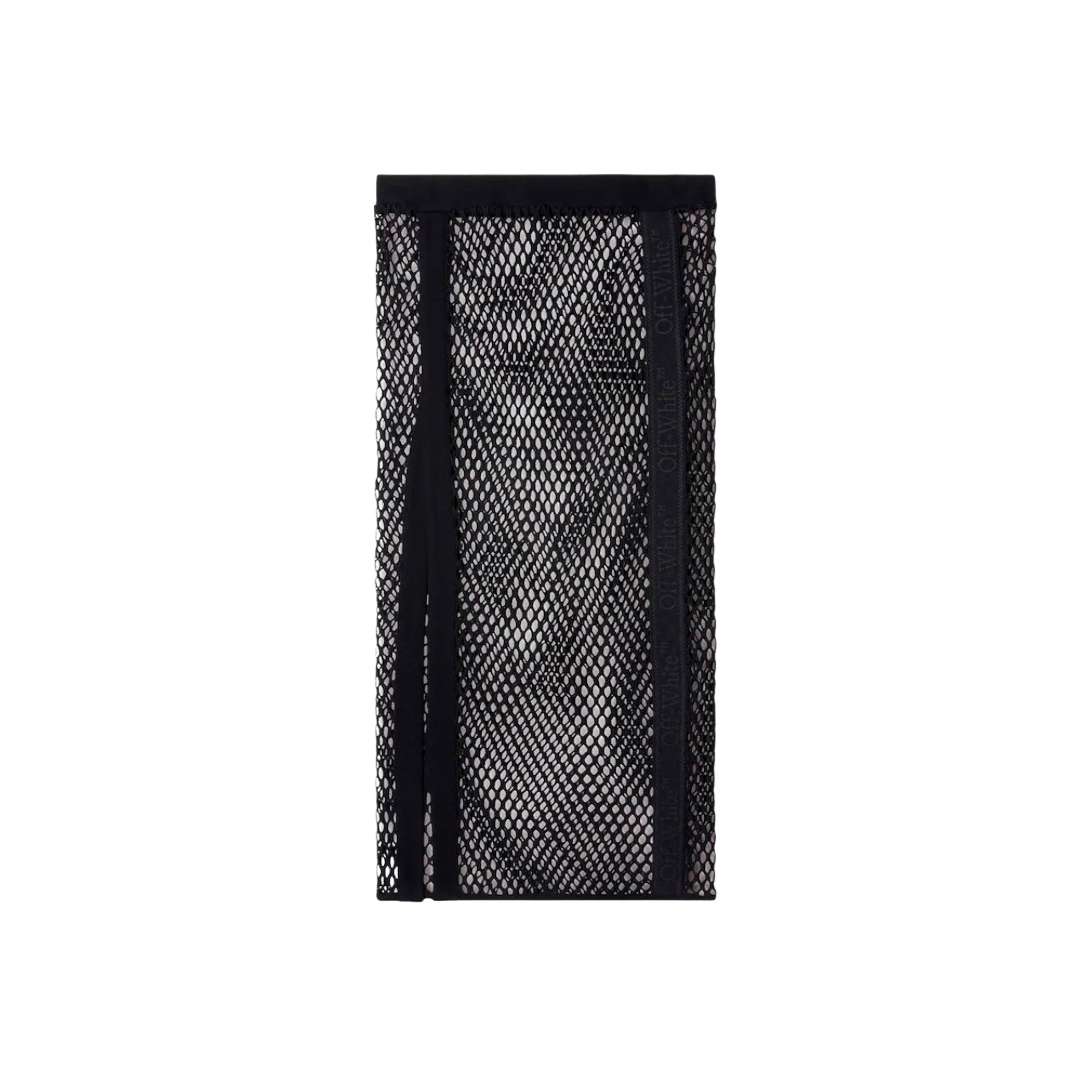 Falda Negra Off-White Logoband Mesh