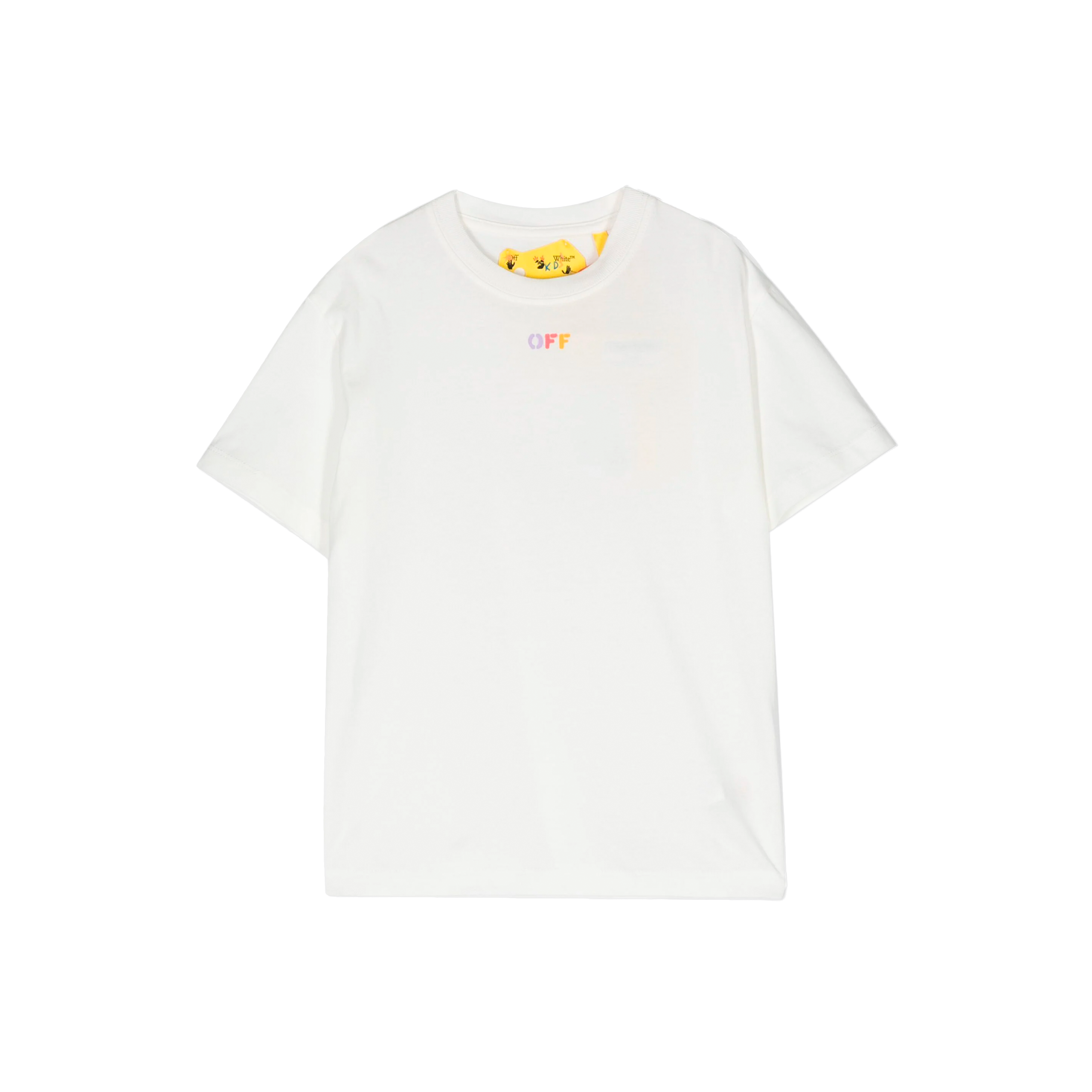 Camiseta Blanca Off-White Kids Off Rainbow