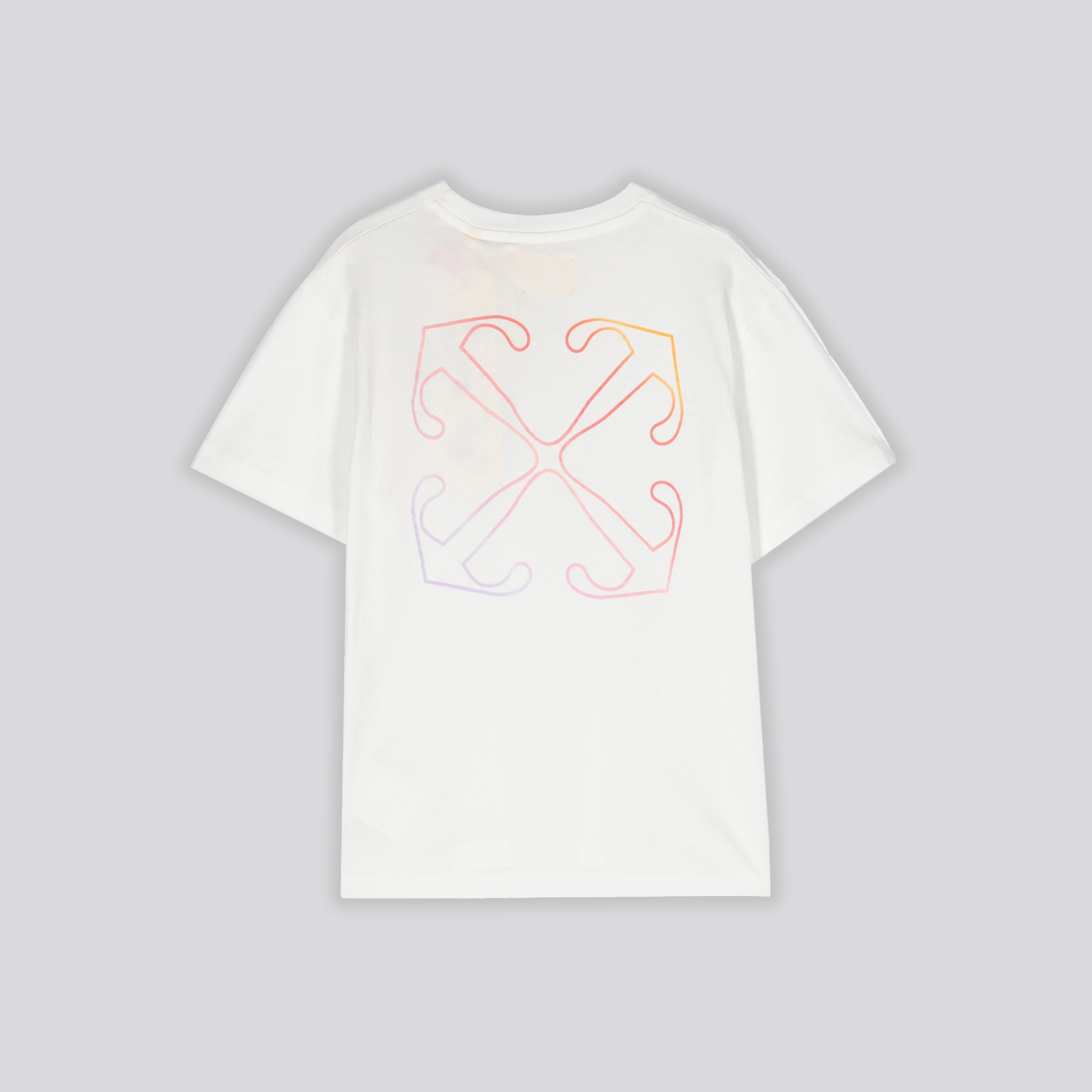 Camiseta Blanca Off-White Kids Off Rainbow