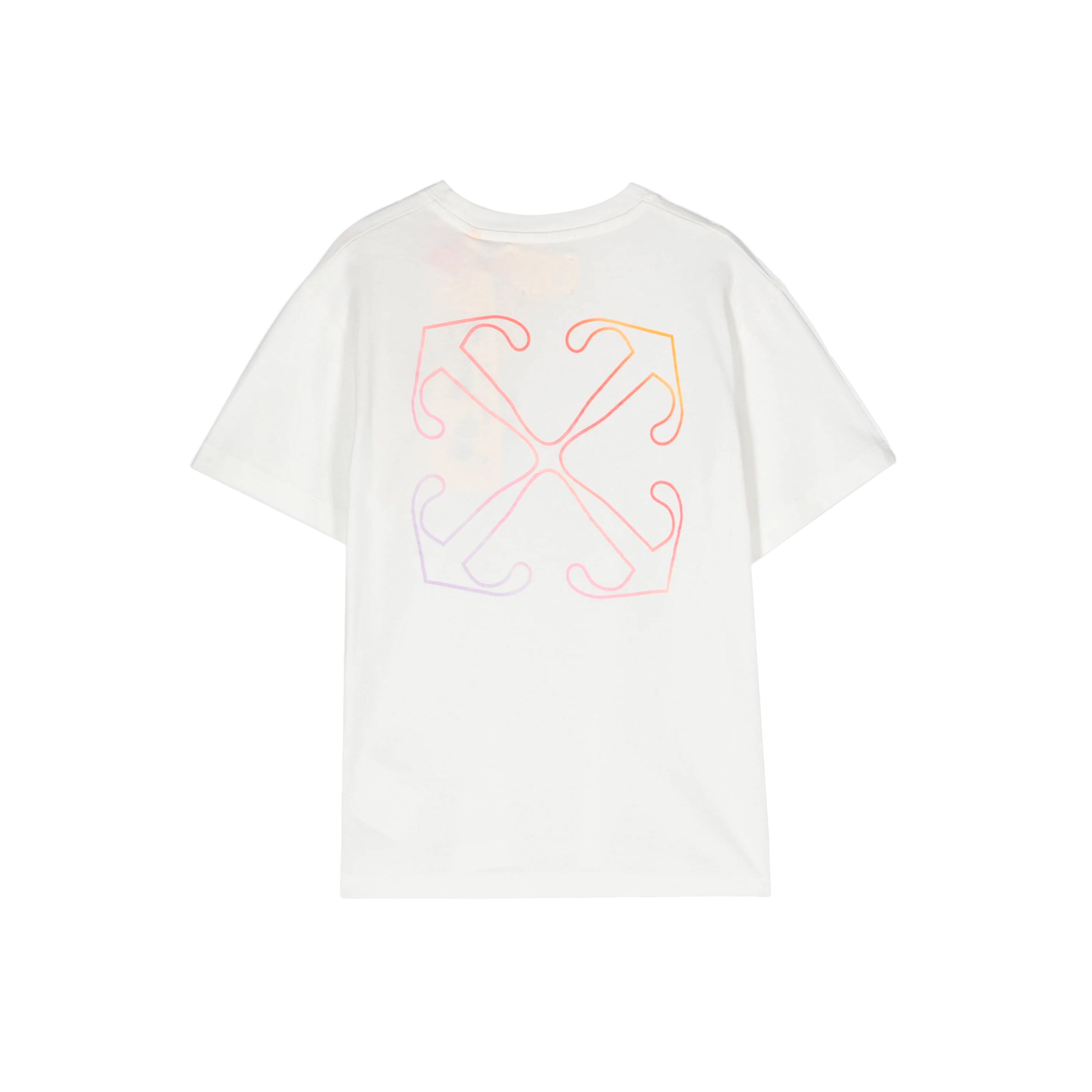 Camiseta Blanca Off-White Kids Off Rainbow