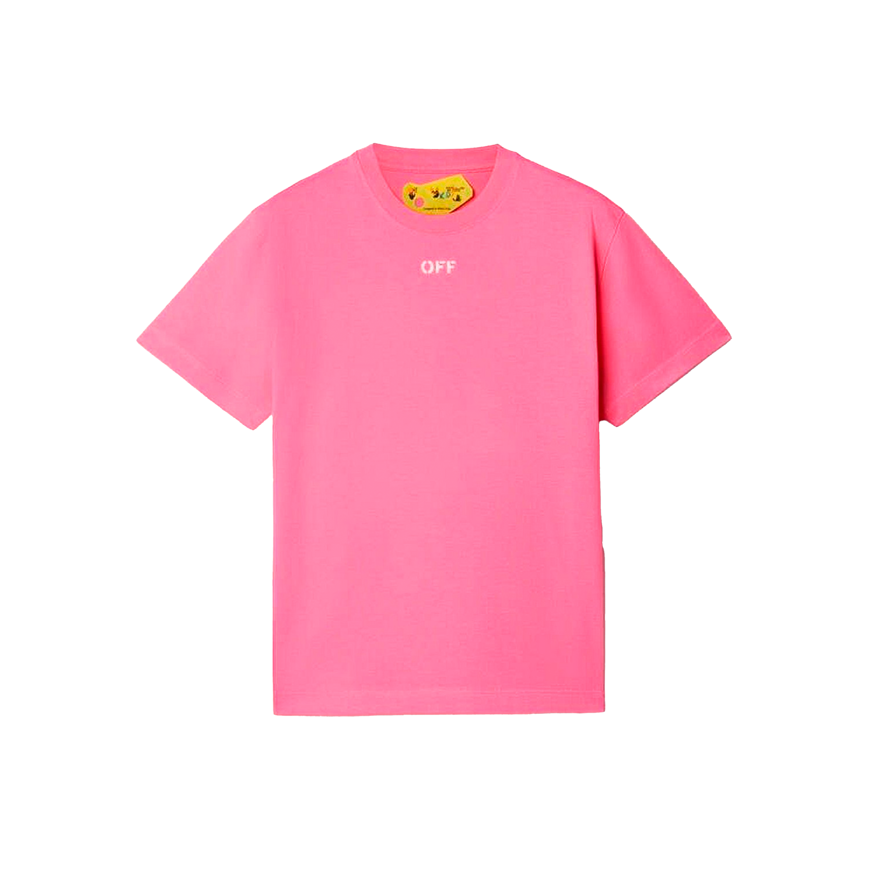 Camiseta Fucsia Off-White Kids Off Stamp