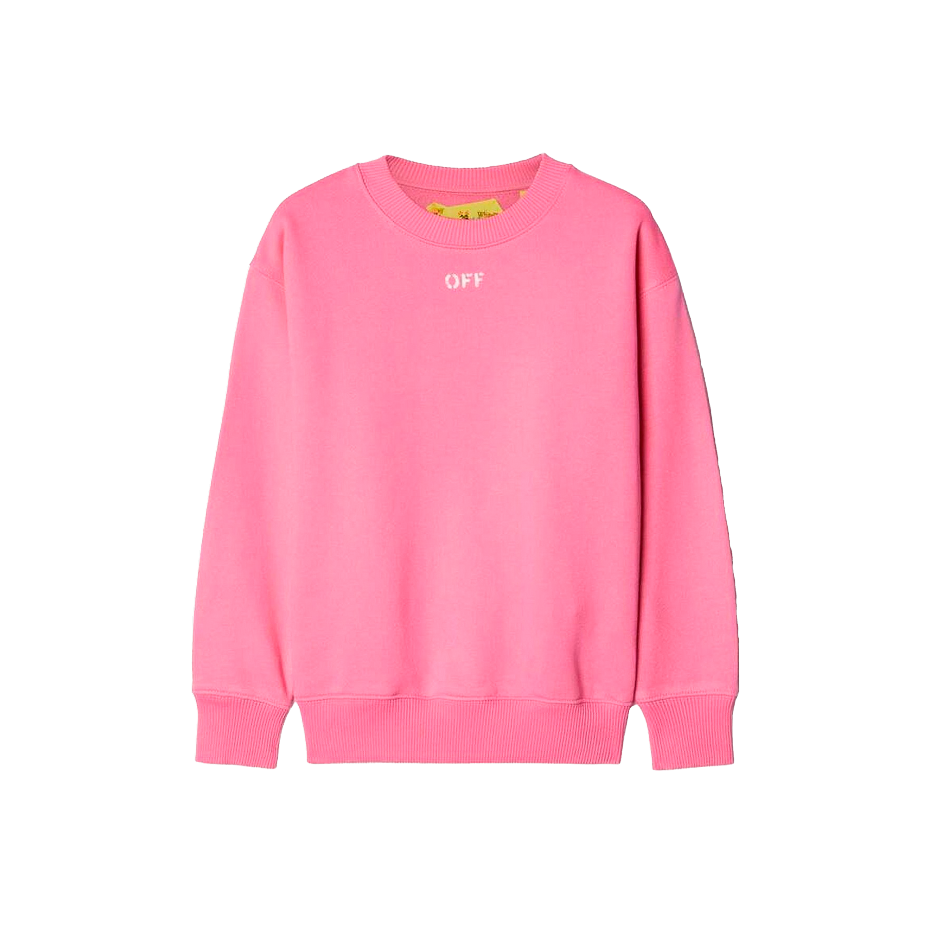 Buzo Fucsia Off-White Kids Off Stamp