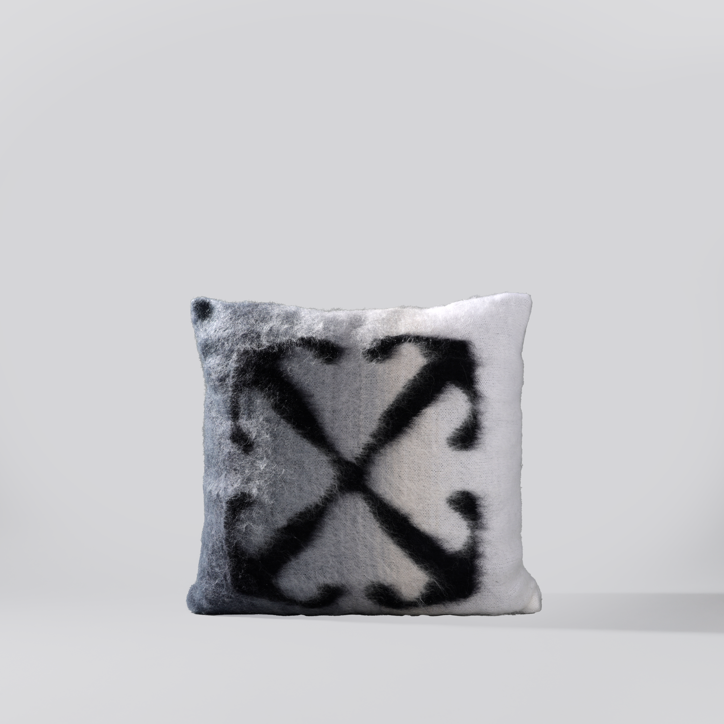 Almohada Mohair Pequeña Off-White Home Beige Azul