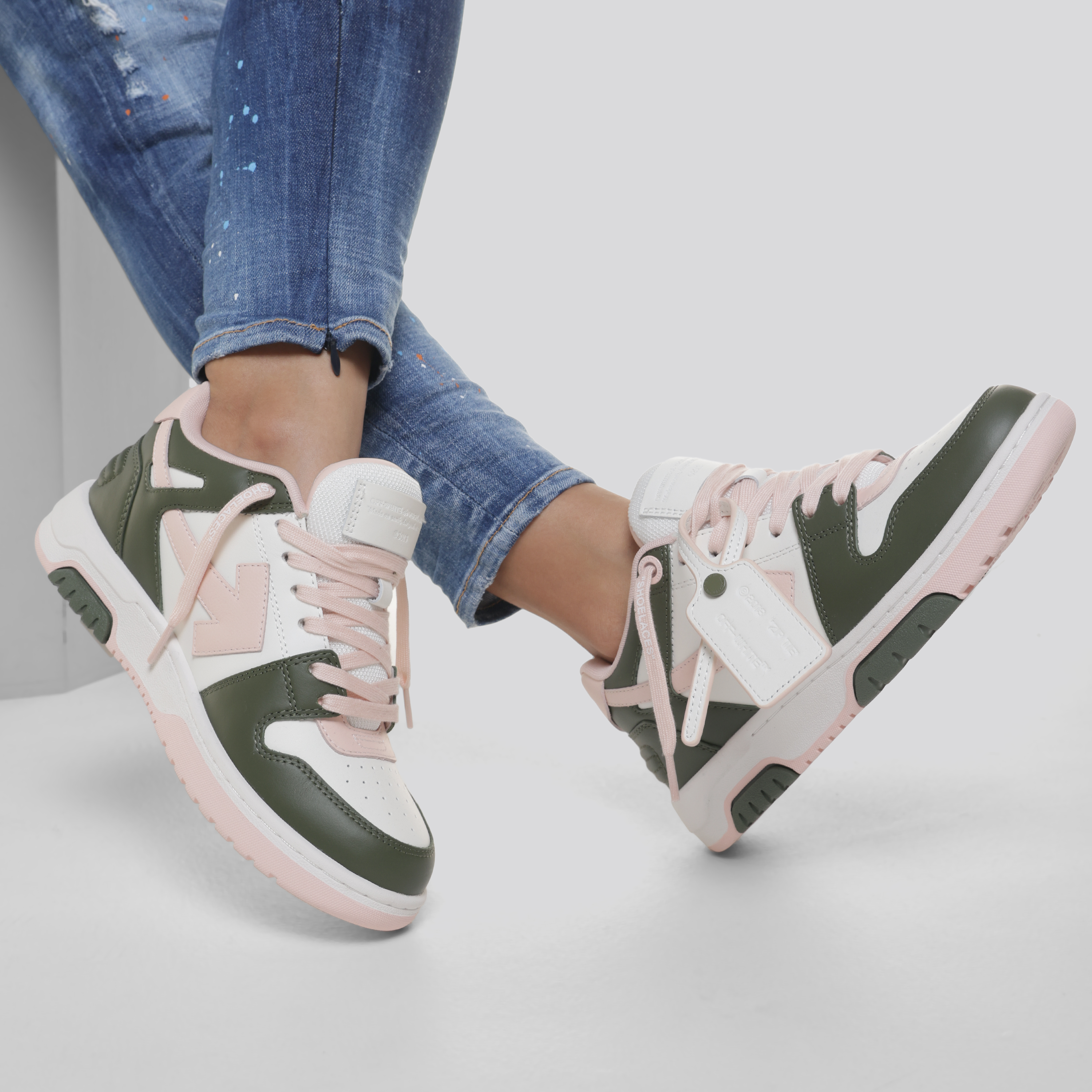 Sneakers Verde Off-White OOO