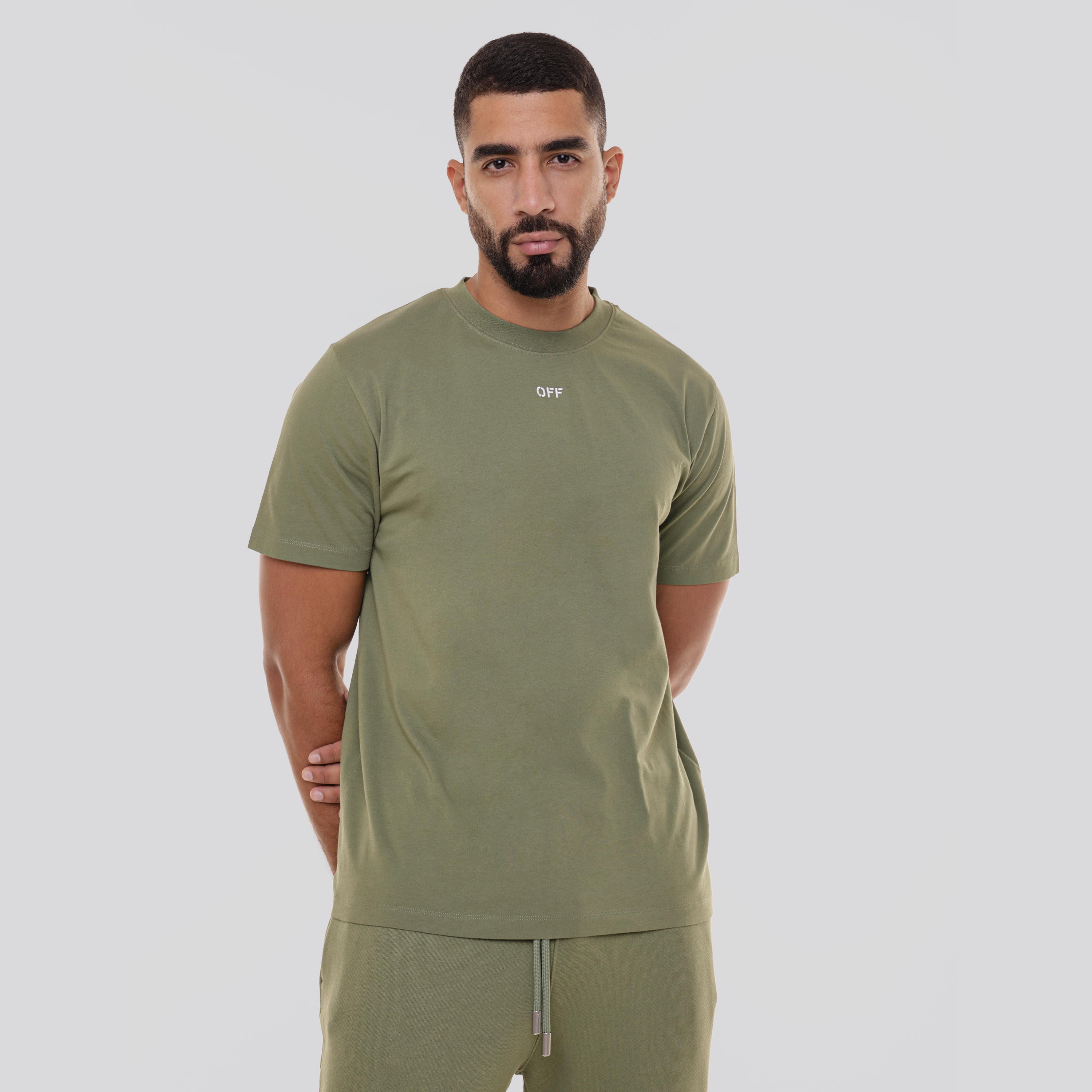 Camiseta Verde Off-White Stitch Arrow