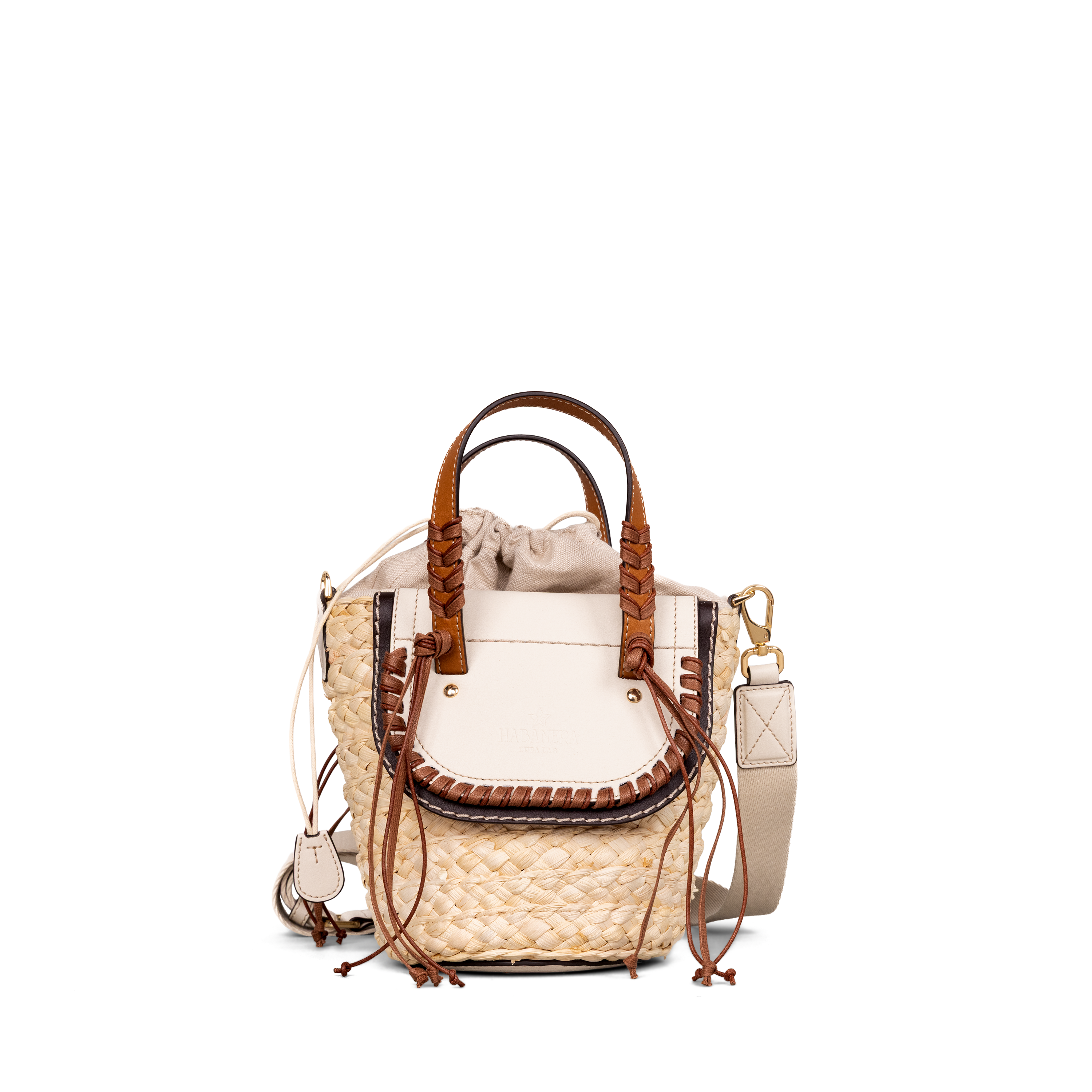 Cartera Beige Cuba Lab Habanera Cuoieria Ebony