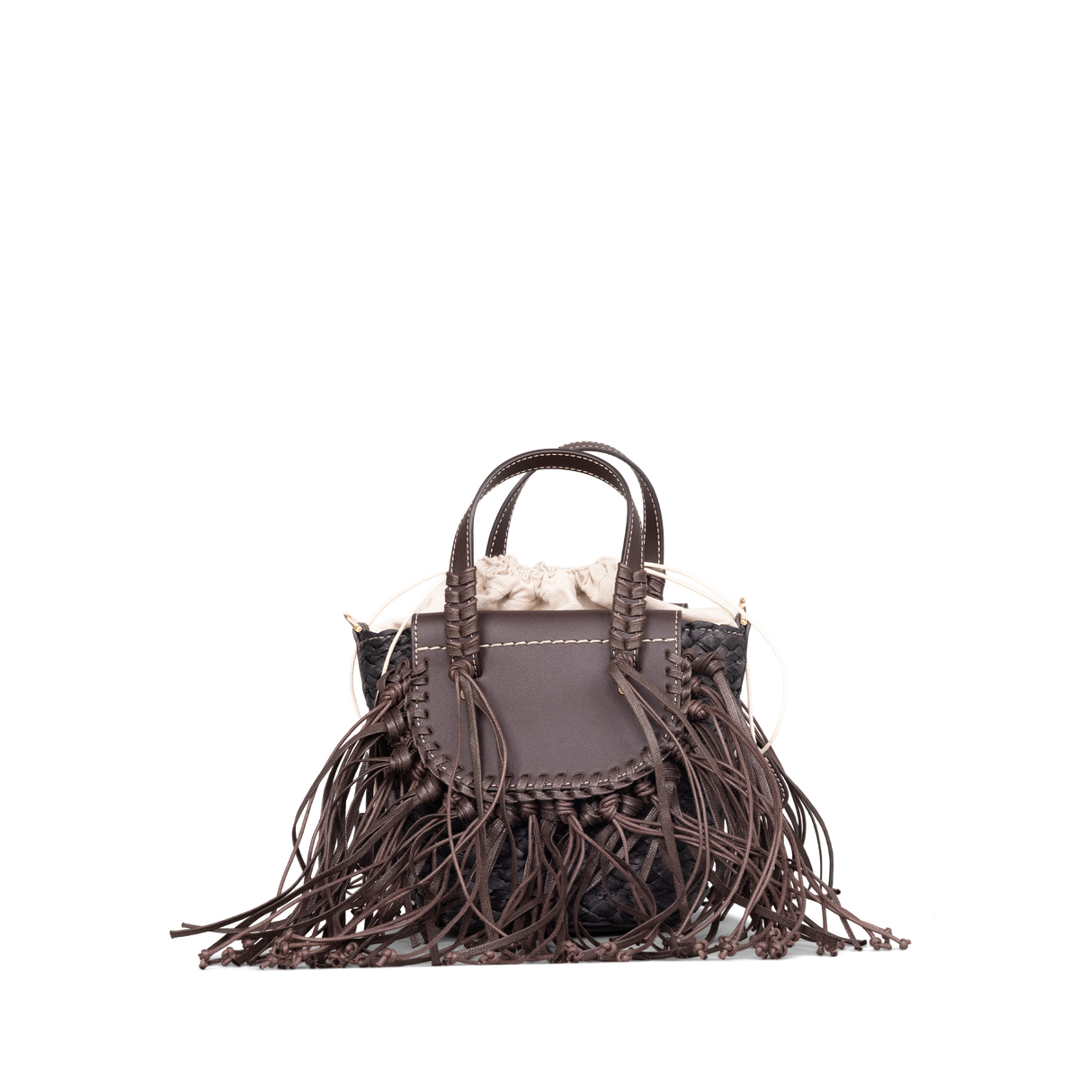 Cartera Negra Cuba Lab Habanera Fringes Ebony