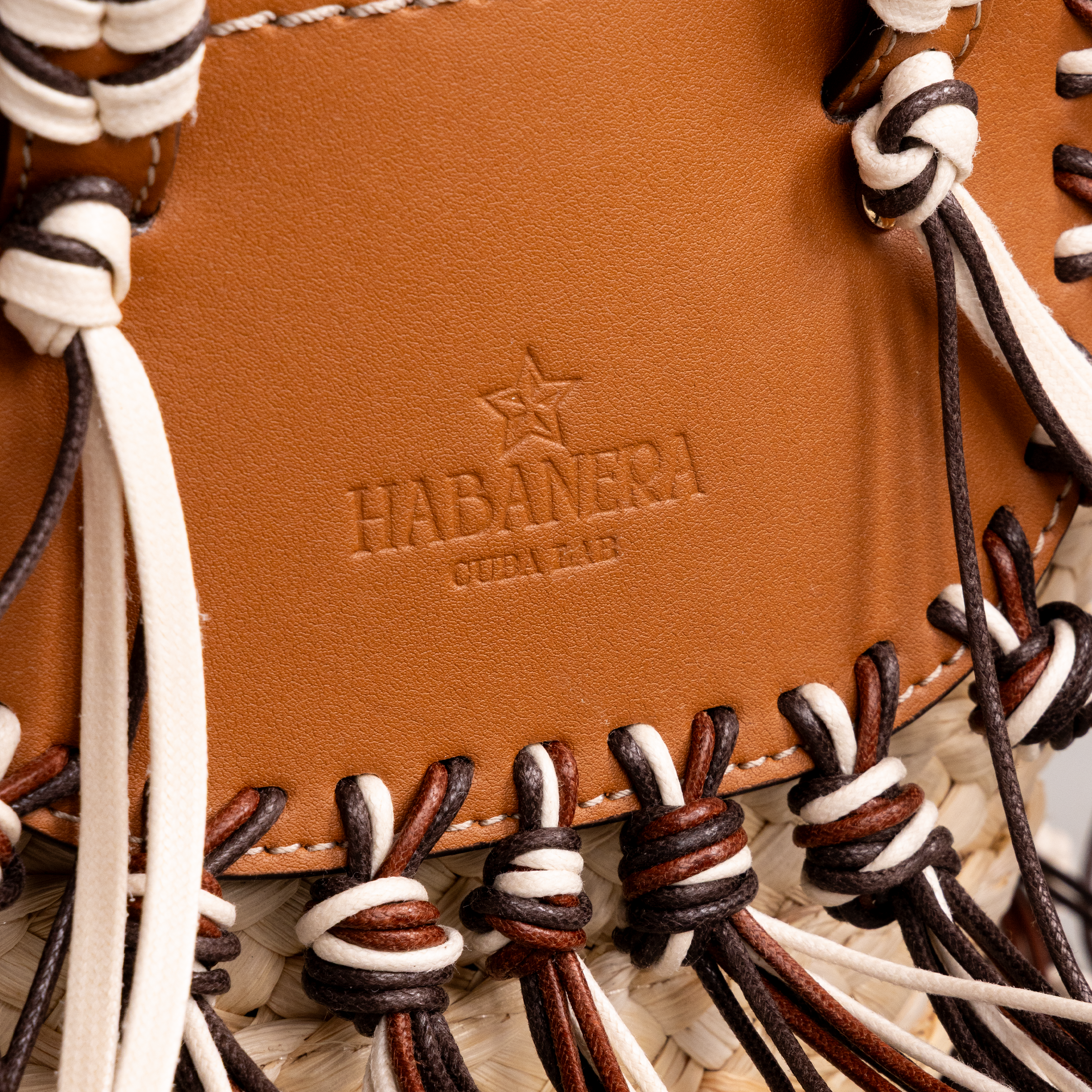 Cartera Beige Cuba Lab Habanera Fringes Pain Brule