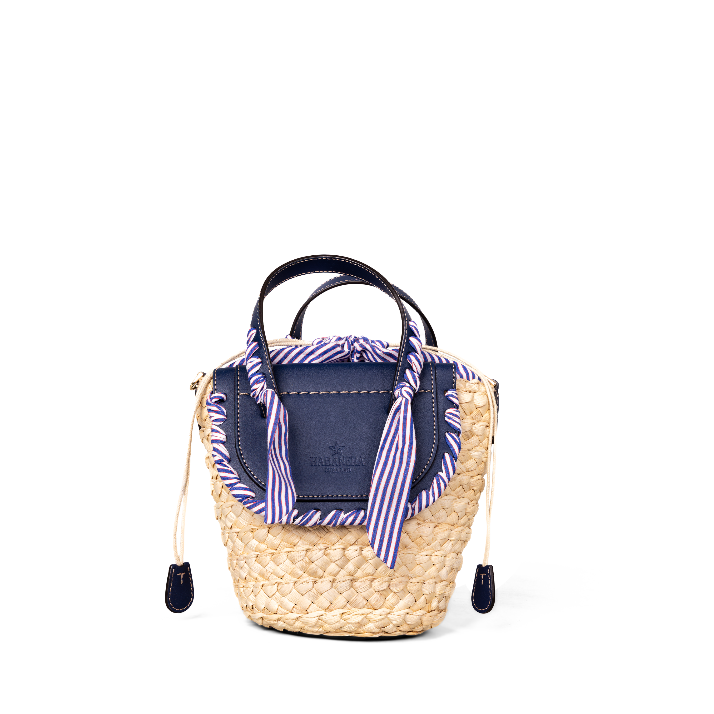Cartera Beige Cuba Lab Habanera Popeline Marina