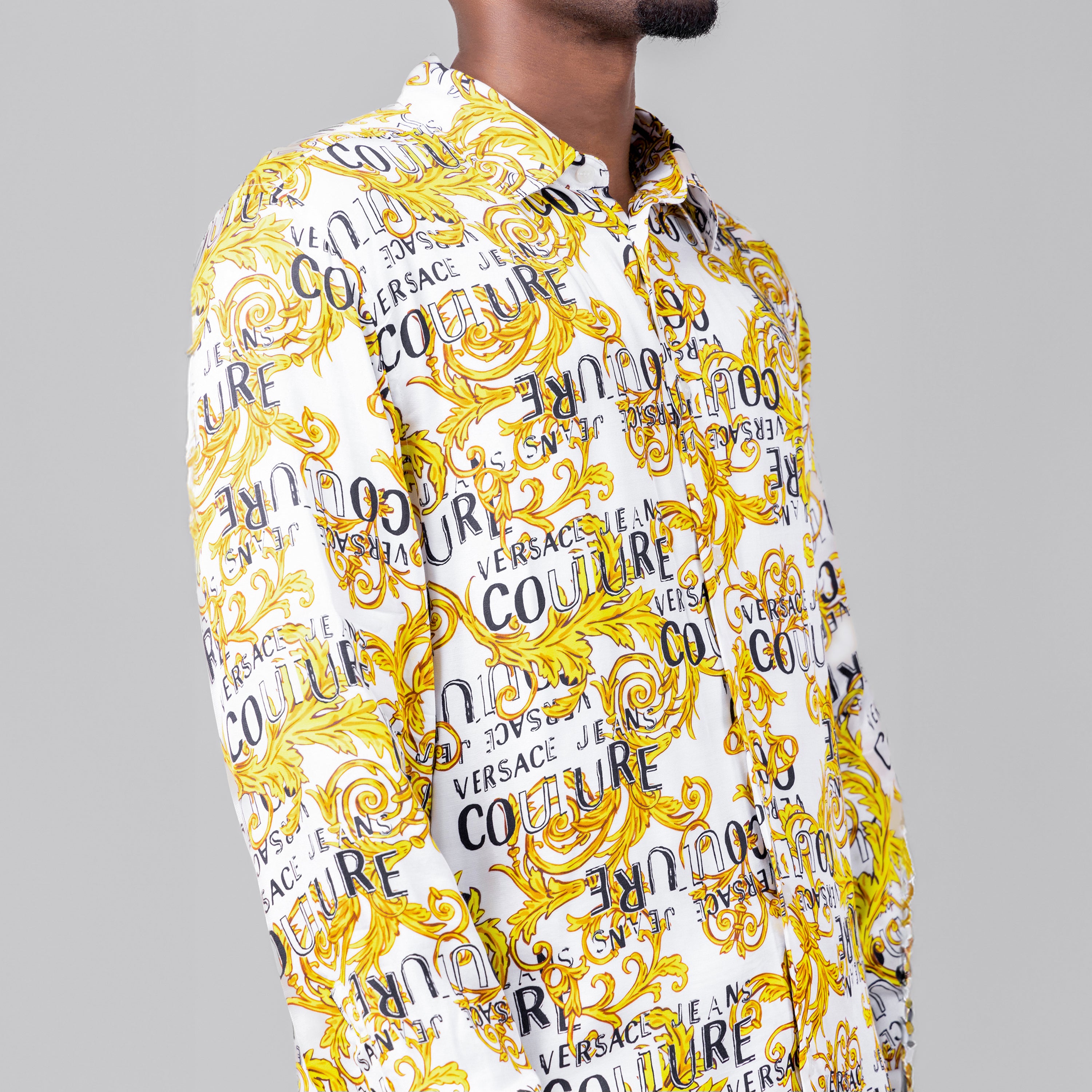 Camisa Blanca Versace Couture Baroque
