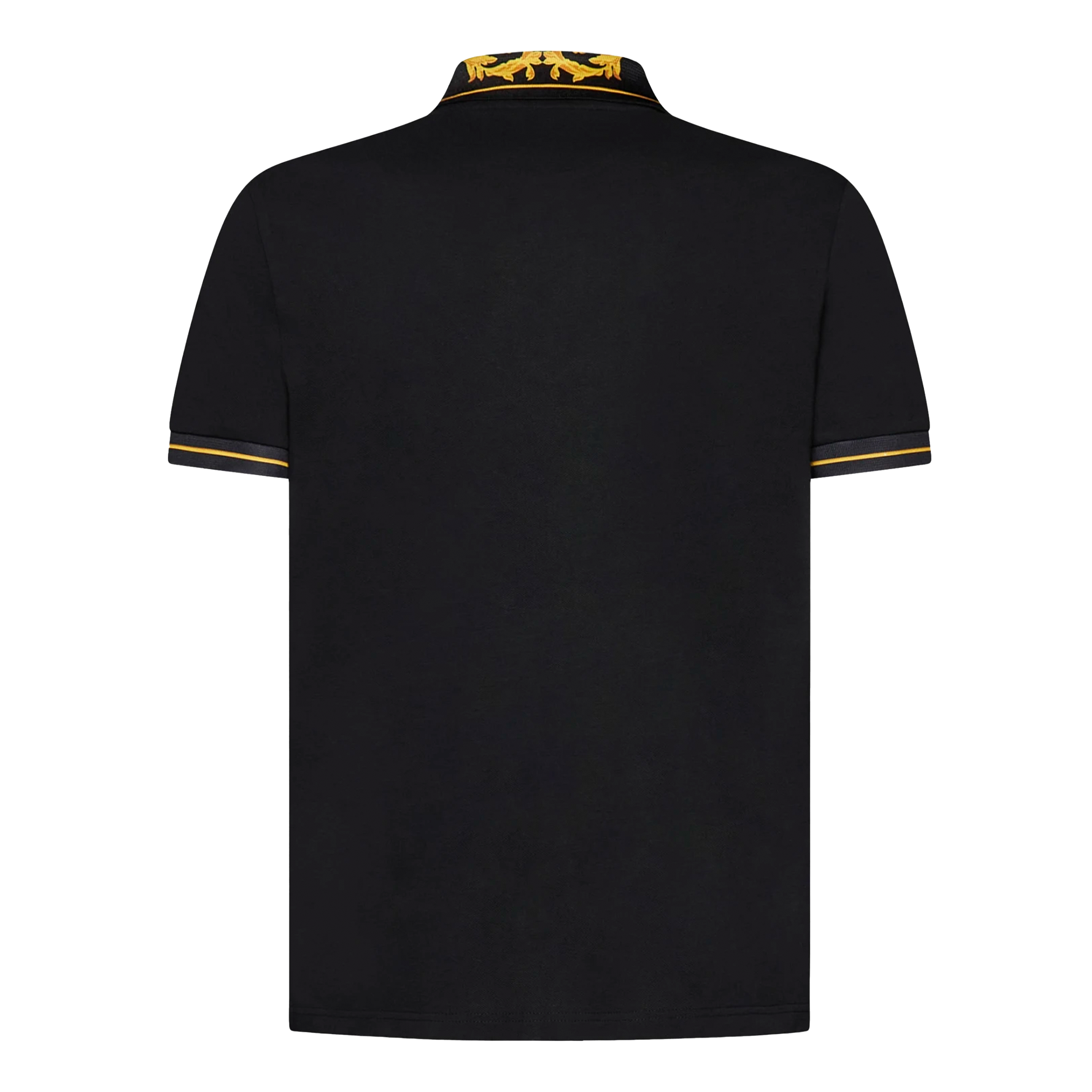 Camiseta Tipo Polo Negra Versace Jeans Couture Baroque