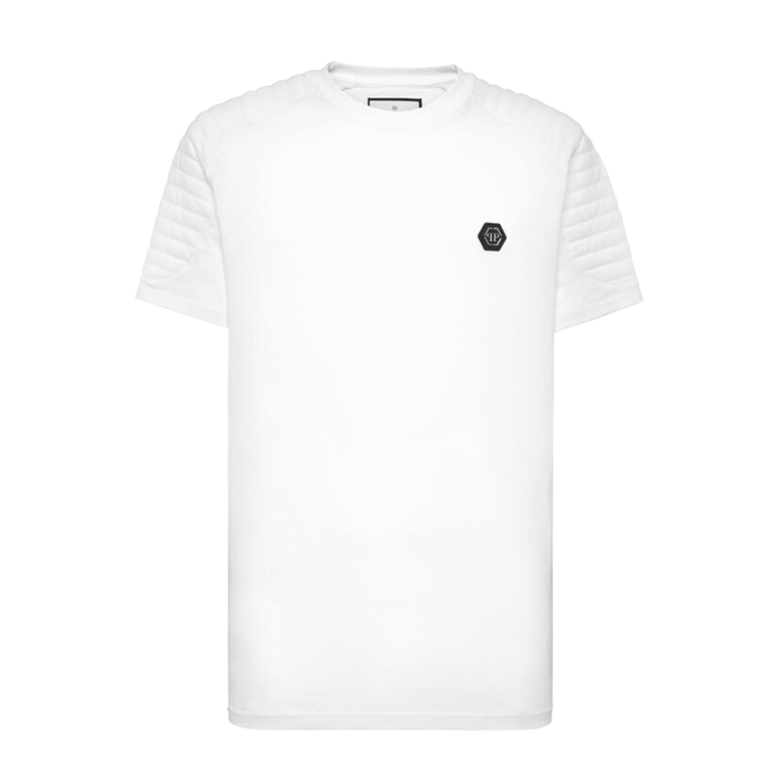 Camiseta Blanca Philipp Plein Biker Cut