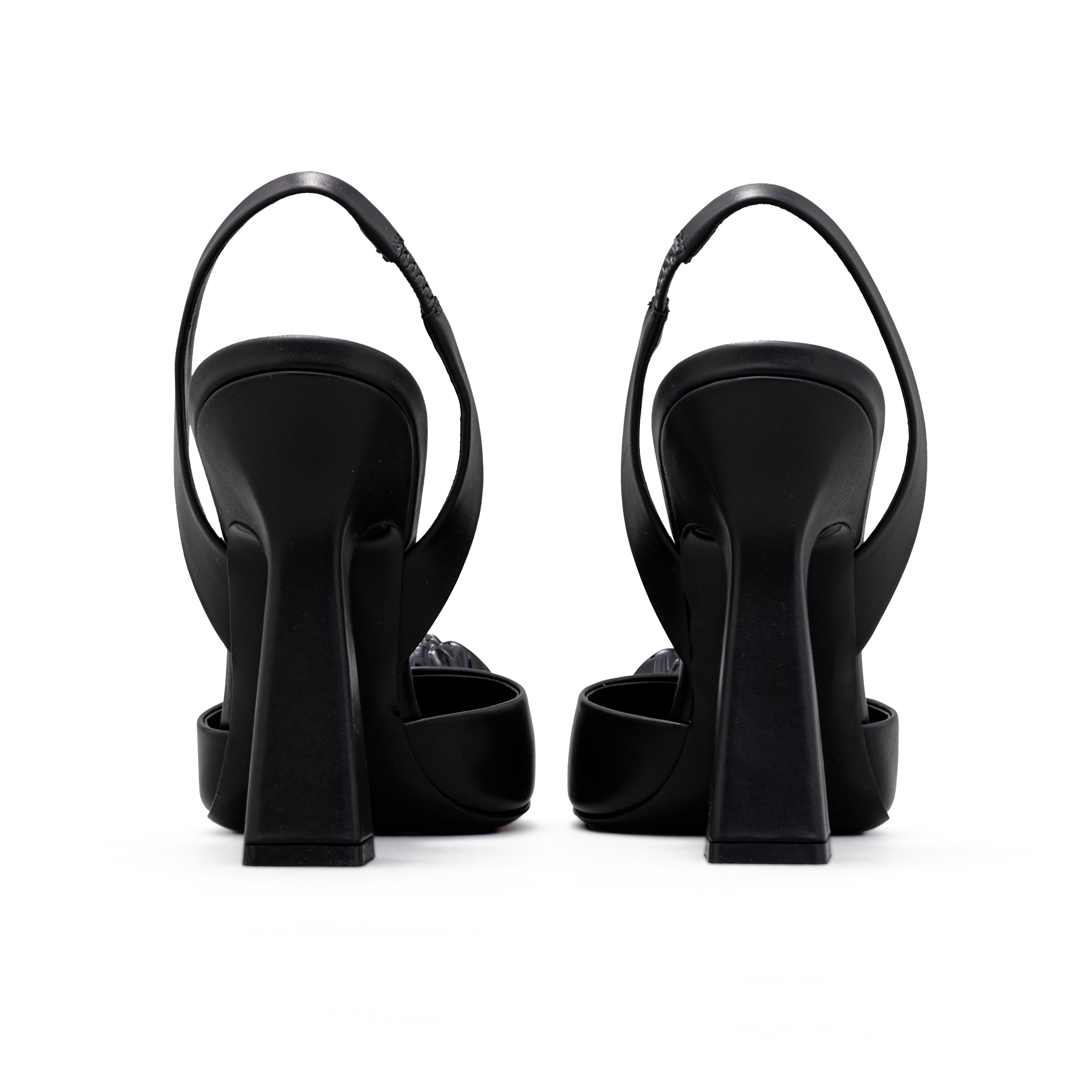 Sandalias de Tacón Negras Versace La Medusa