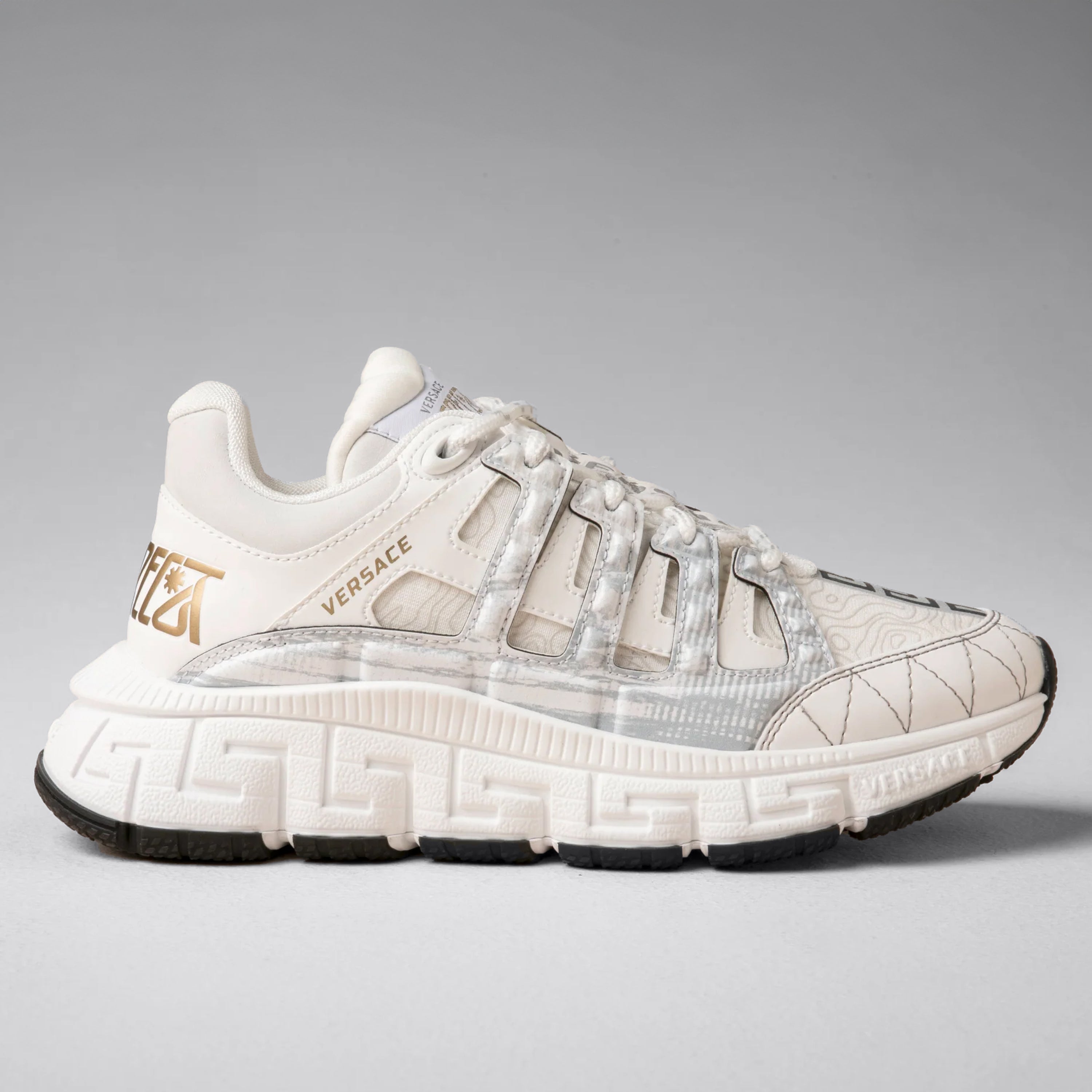 Sneakers Oro Blanco Versace Trigreca W