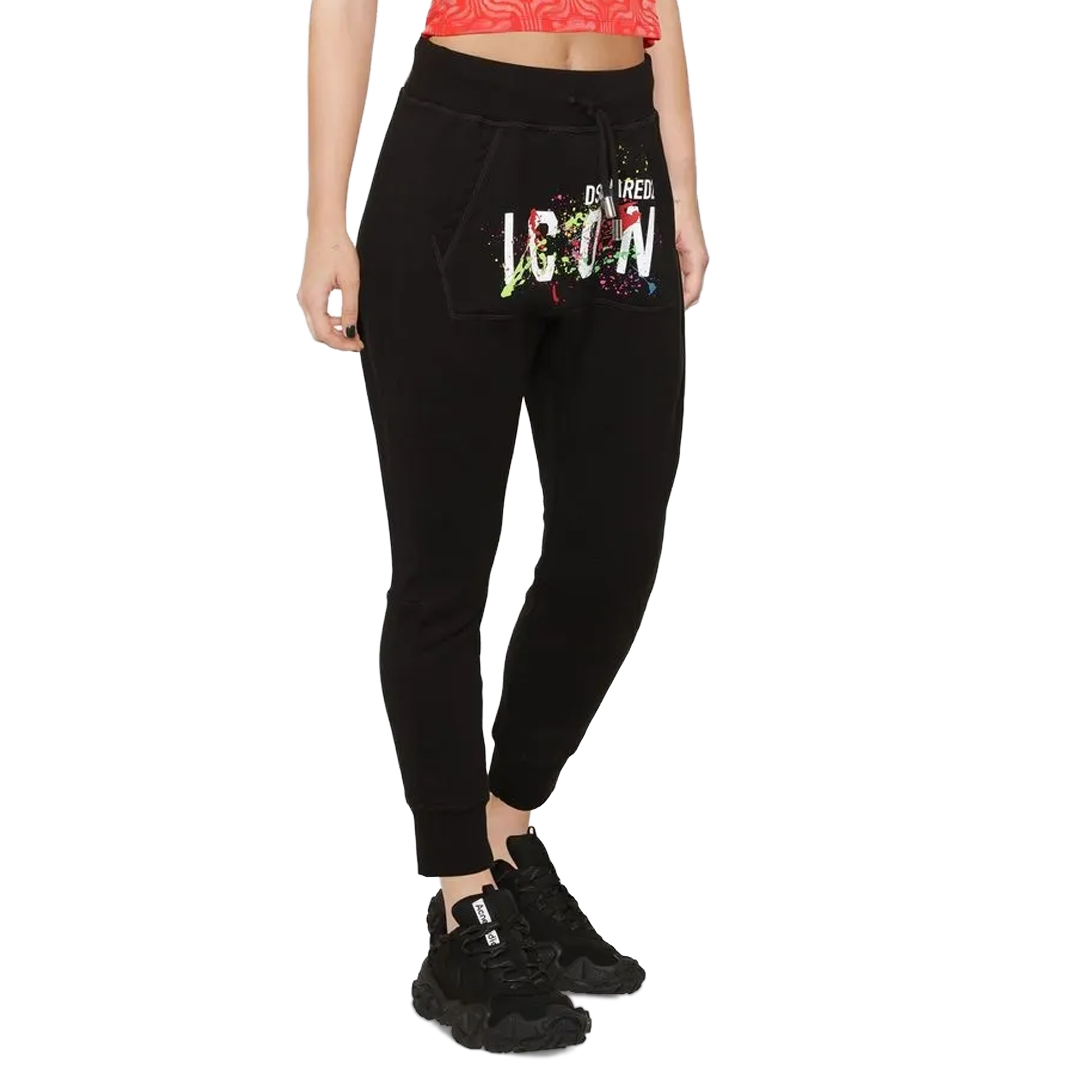 Sudadera Negra Dsquared2 Icon Paint