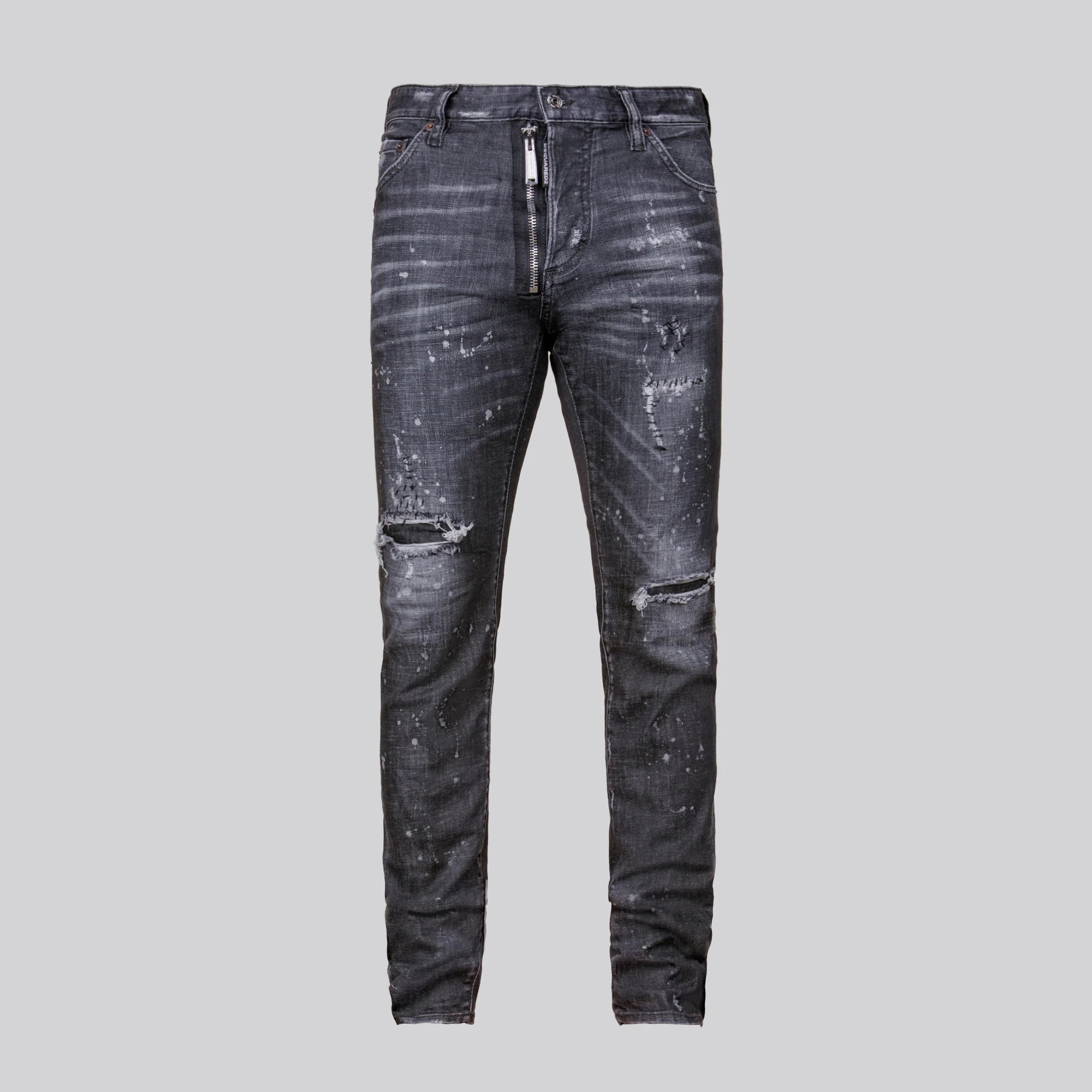 Jeans Negro Dsquared2 Cool Guy Cremallera