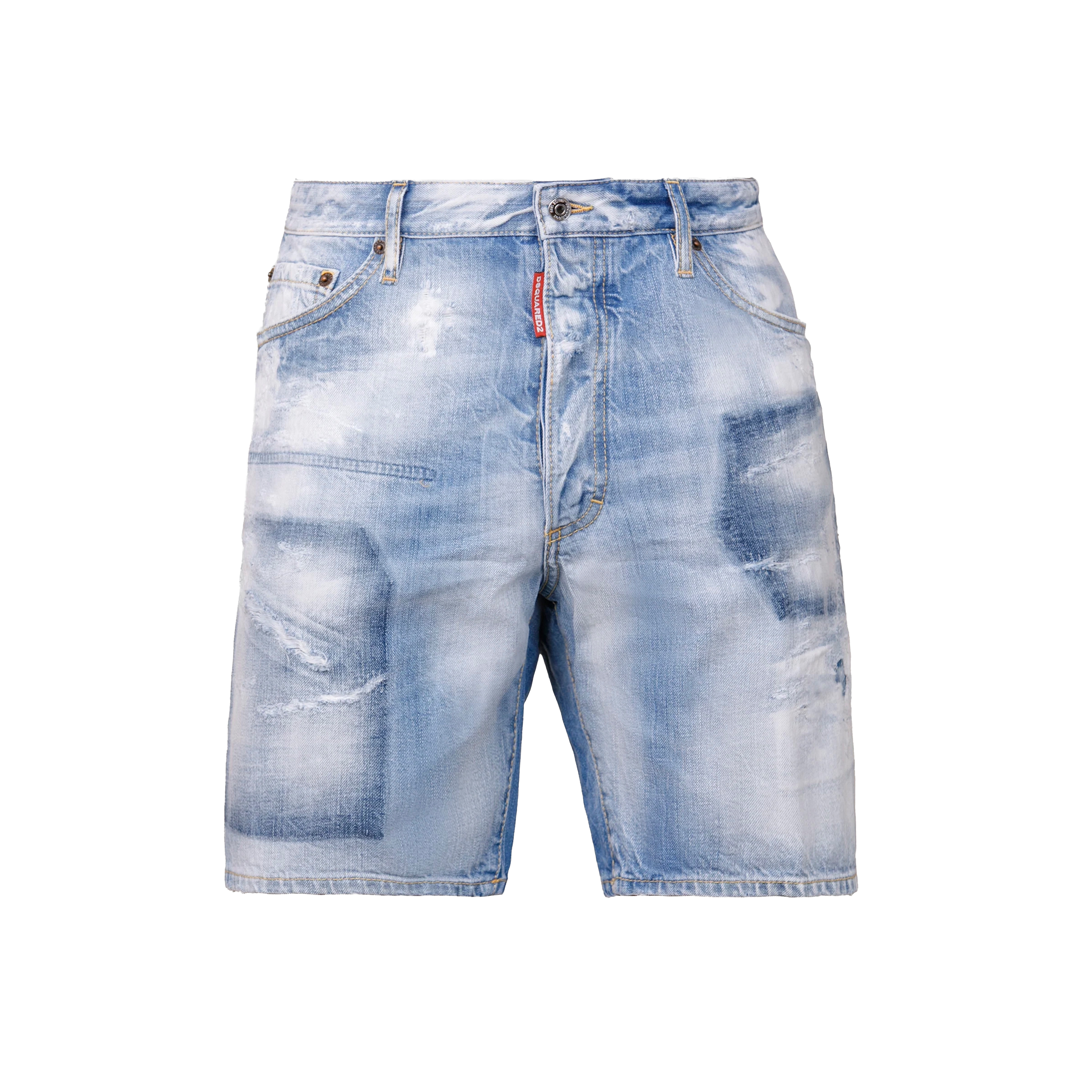 Bermuda Denim Dsquared2 Desgastado