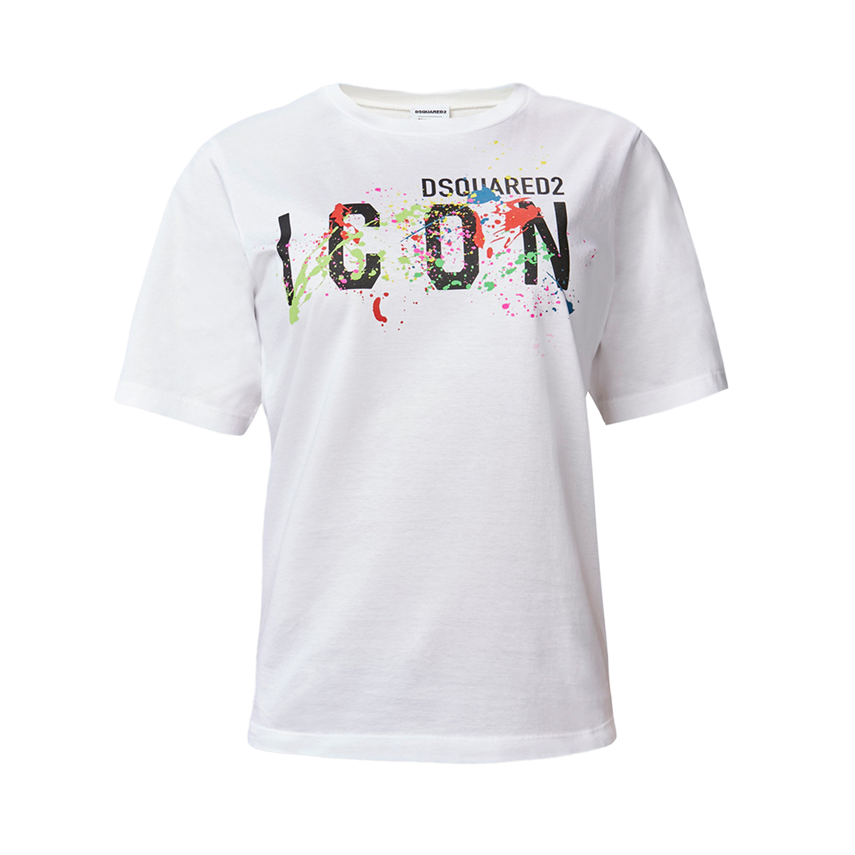 Camiseta Blanca Dsquared Icon Paint
