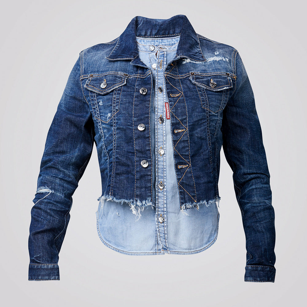 Chaqueta Denim Dsquared2 Bicolor