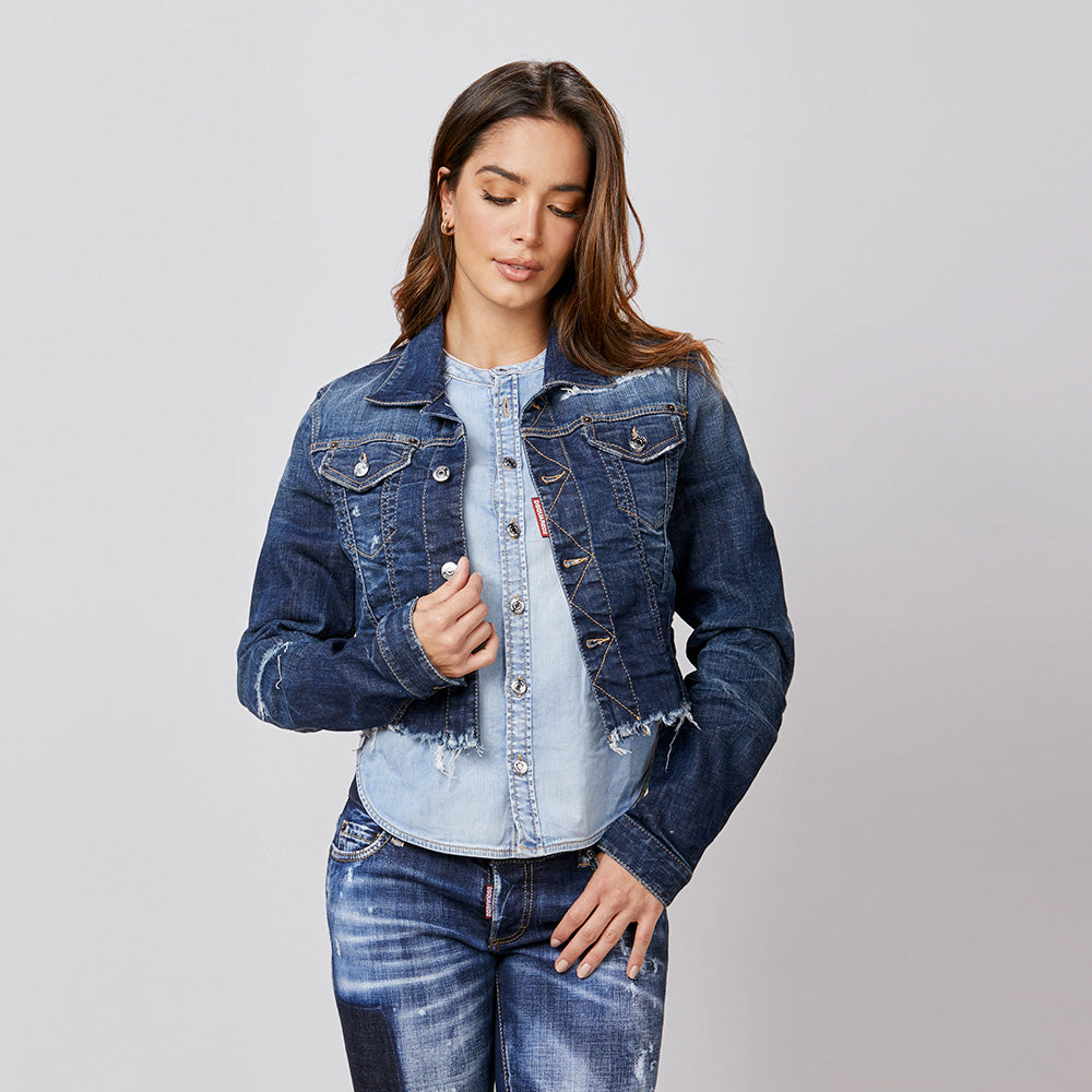 Chaqueta Denim Dsquared2 Bicolor