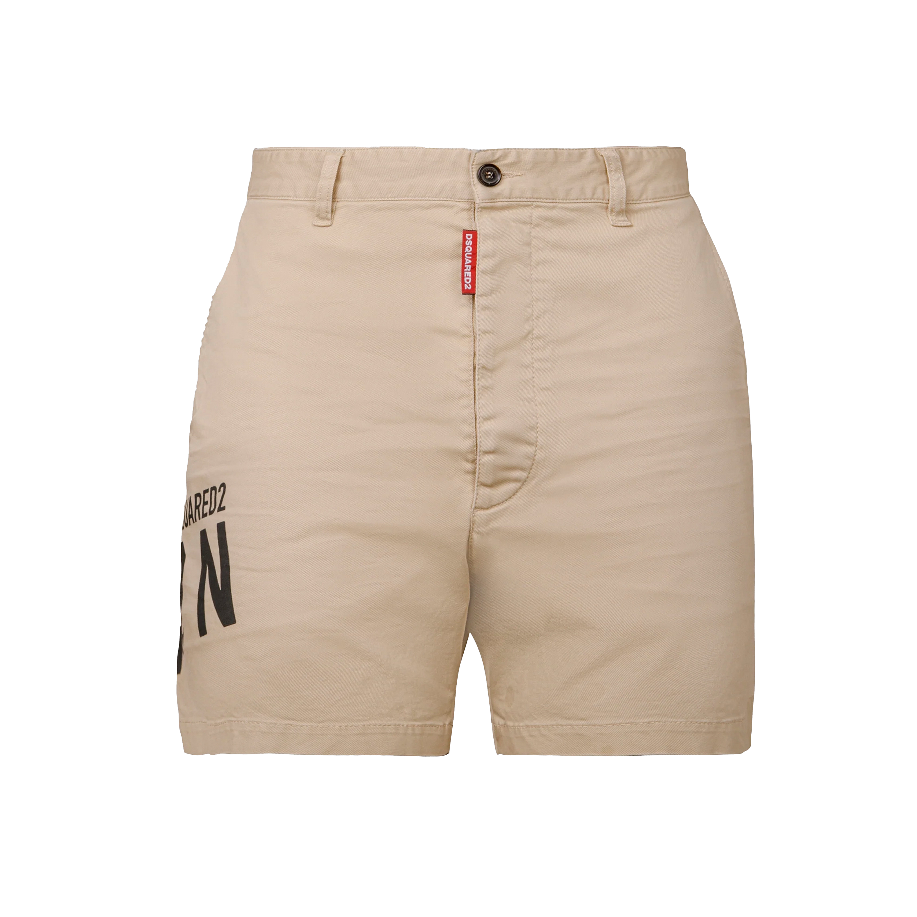 Bermuda Beige con Estampado Icon de Dsquared2