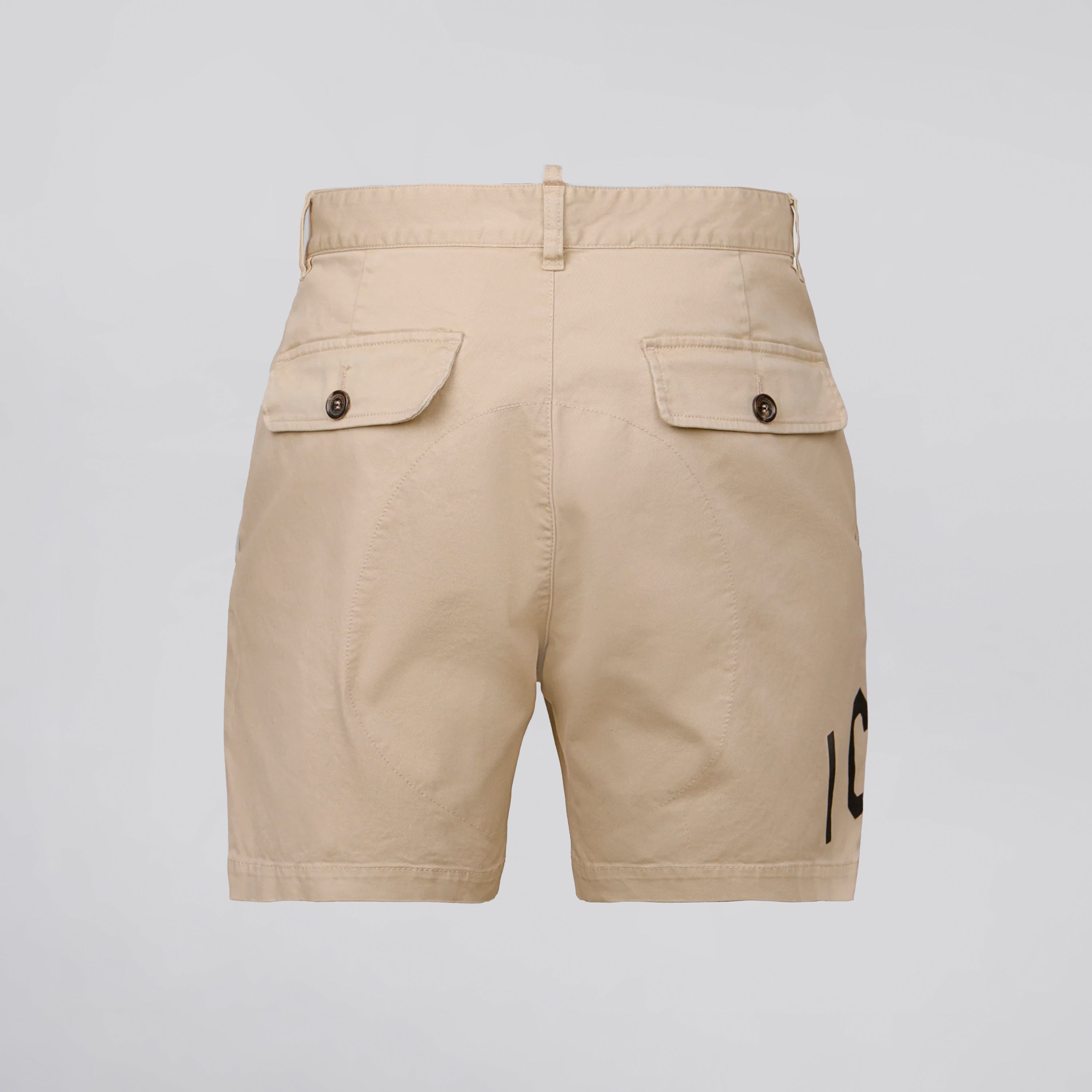 Bermuda Beige con Estampado Icon de Dsquared2