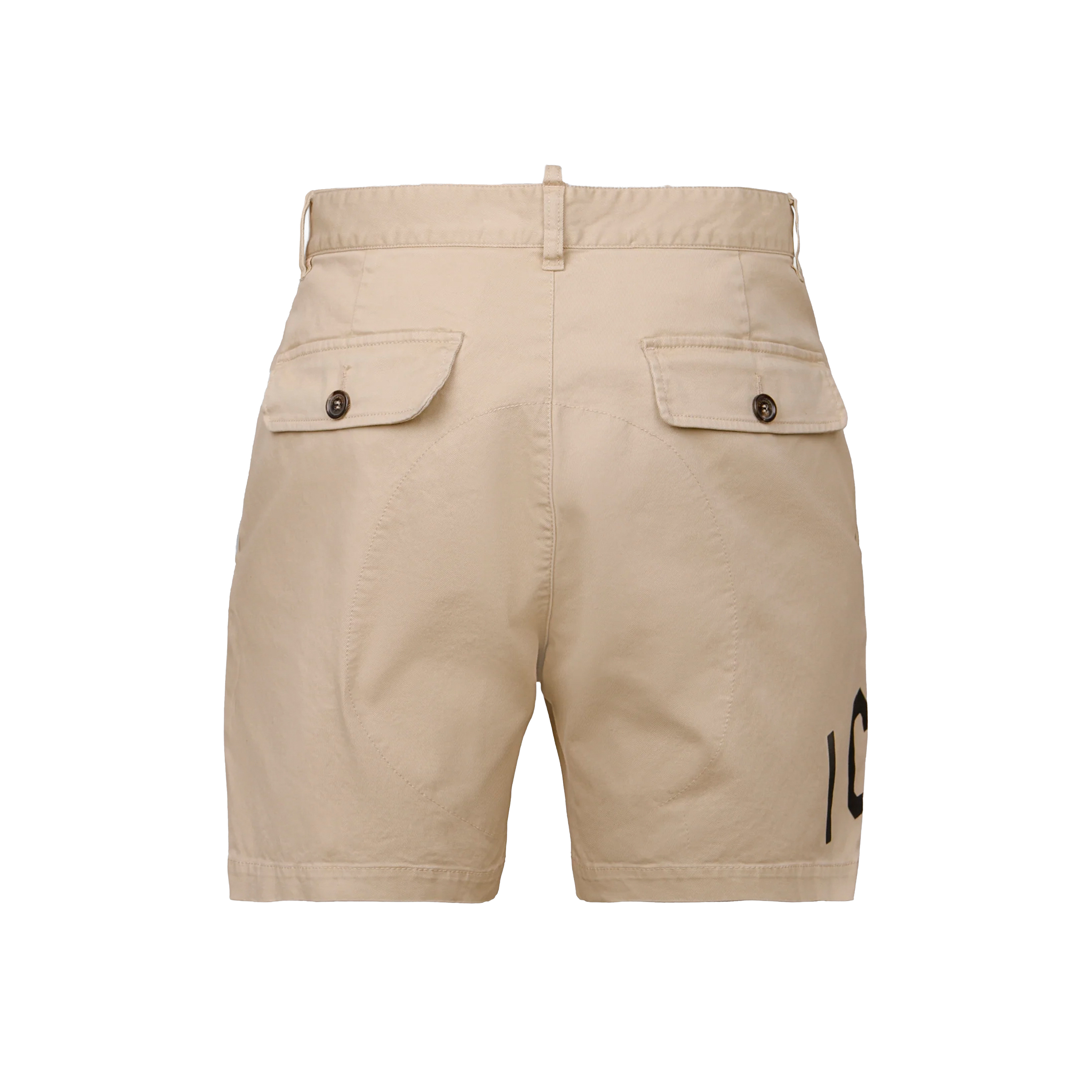 Bermuda Beige con Estampado Icon de Dsquared2