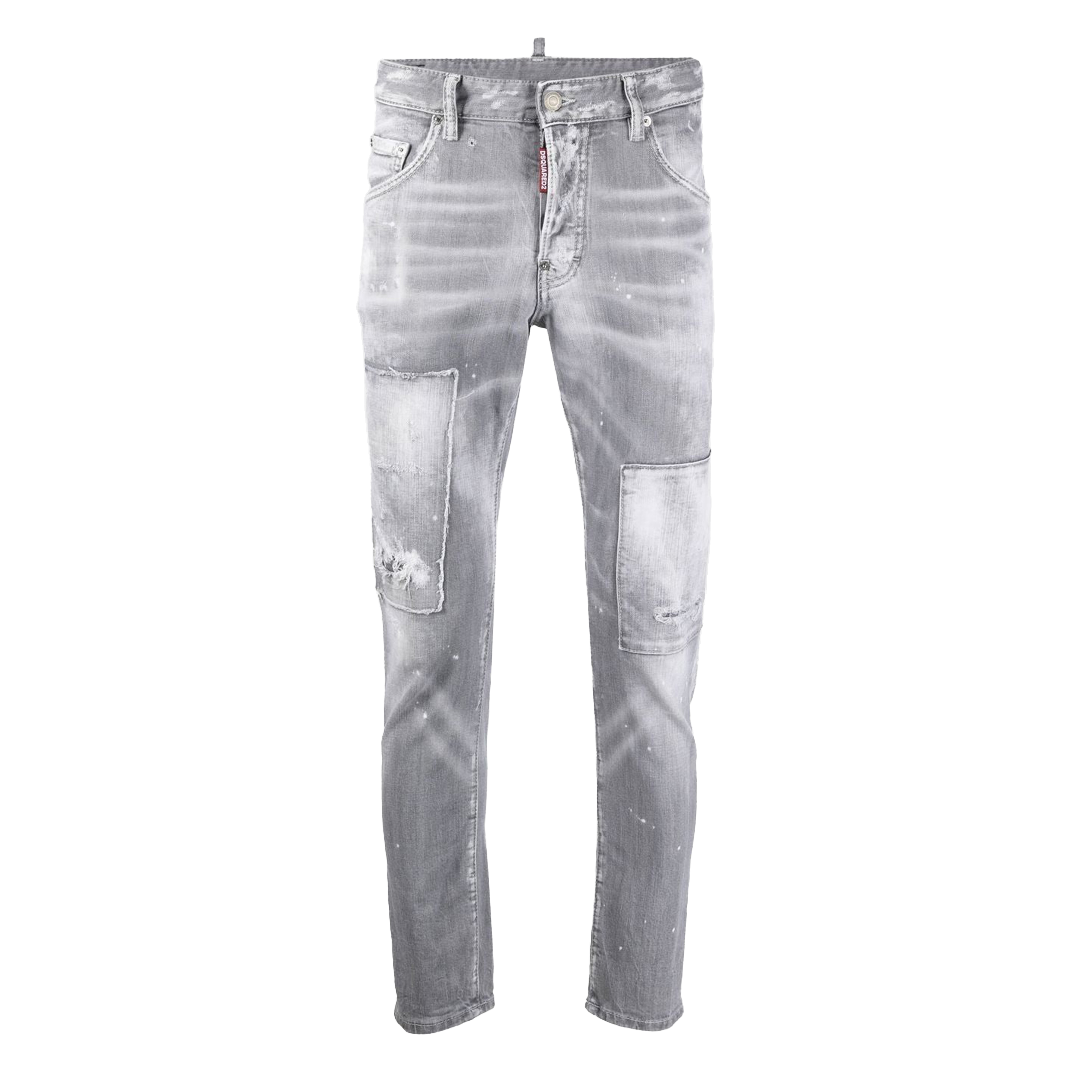 Jeans Gris Dsquared2 Skater Double Patch