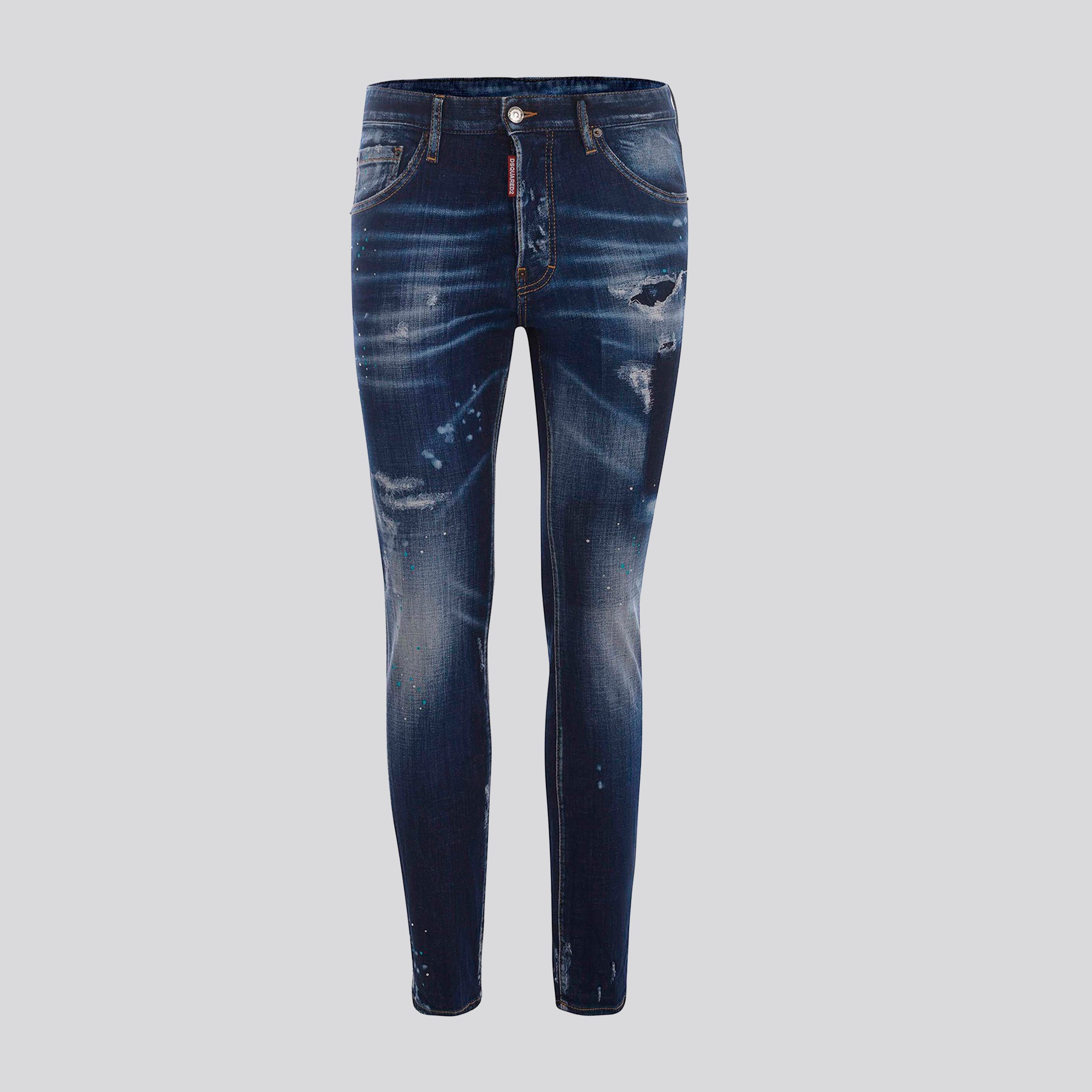 Jeans Denim Dsquared2 Cool Guy Blue Paints