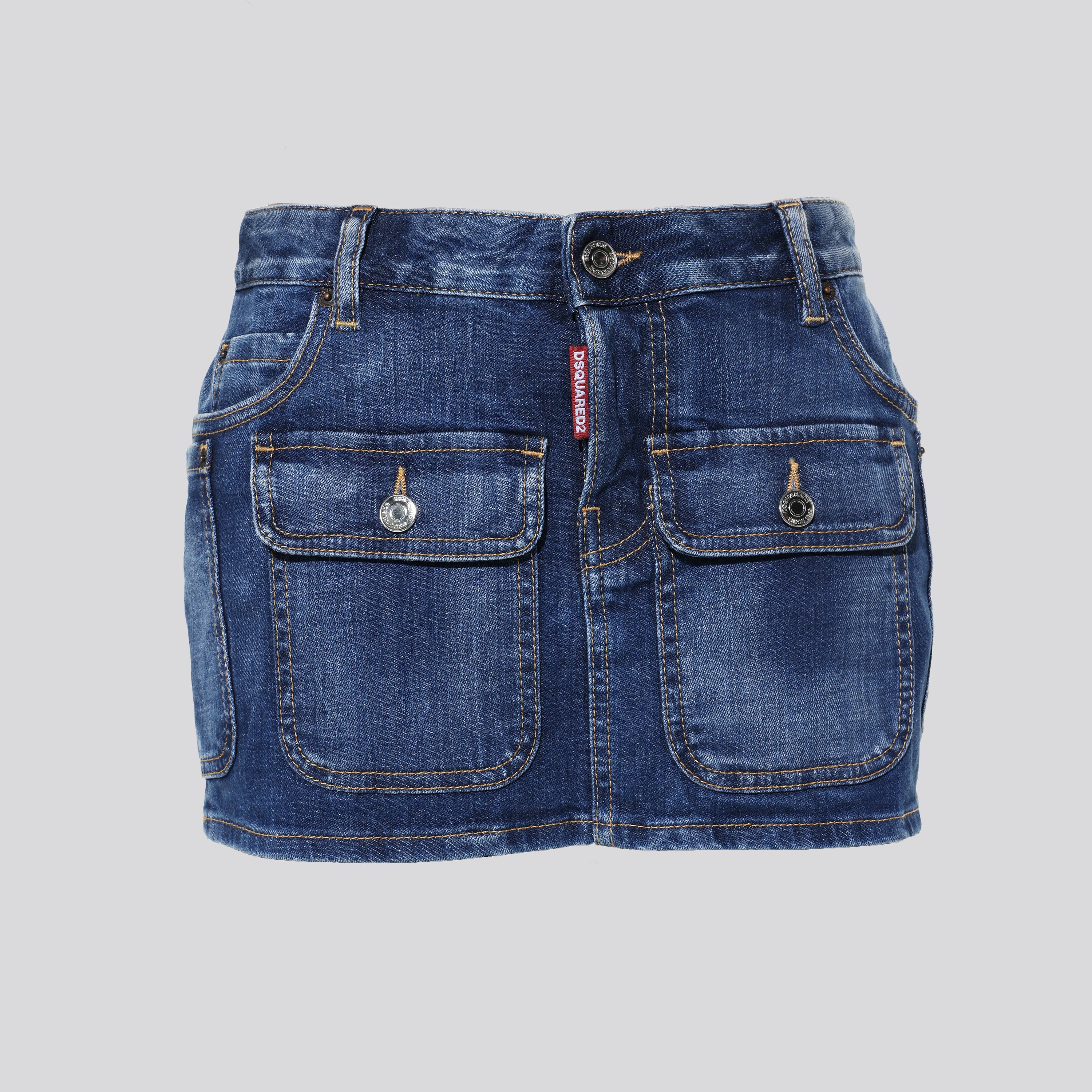 Falda Denim Dsquared2 Double Pocket