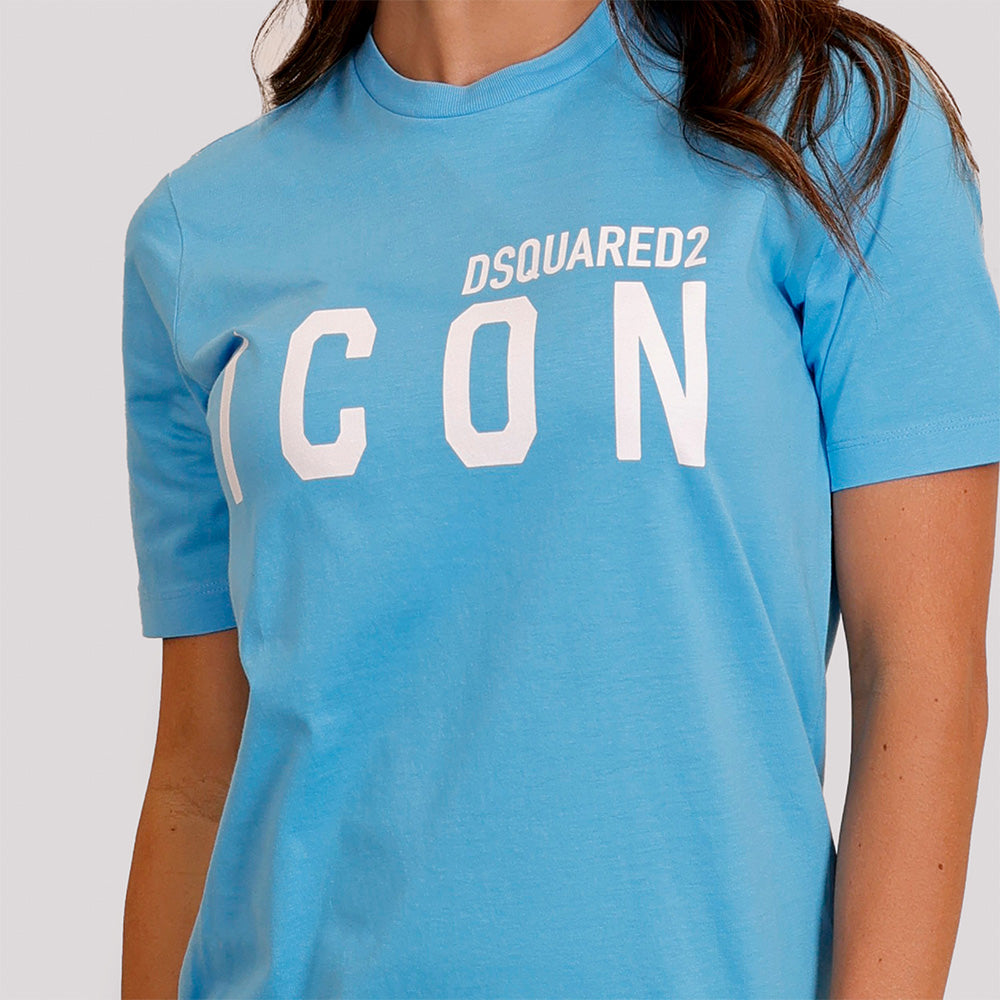 Camiseta Azul Claro Dsquared2 Icon W
