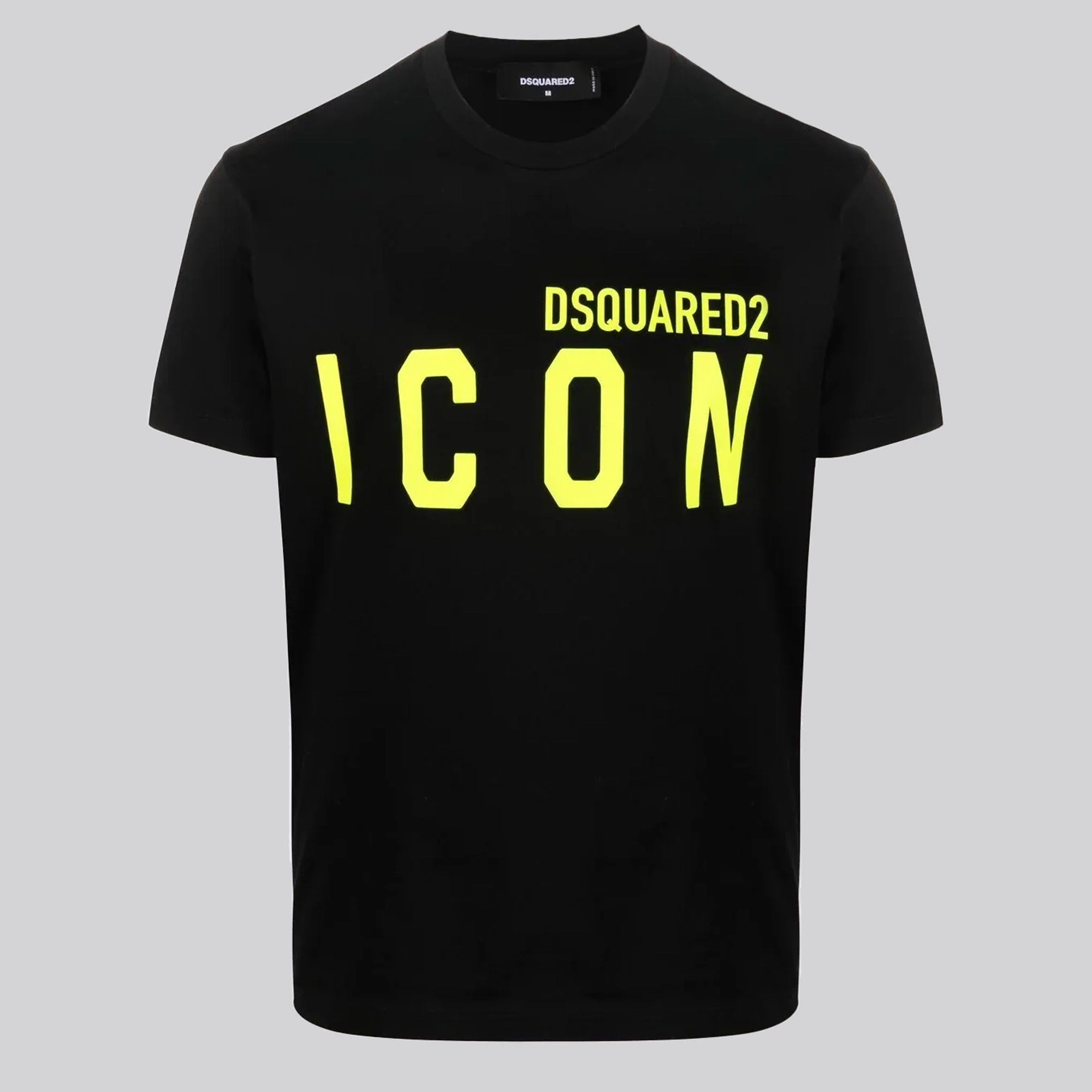 Camiseta Negra Yellow Dsquared2 Icon