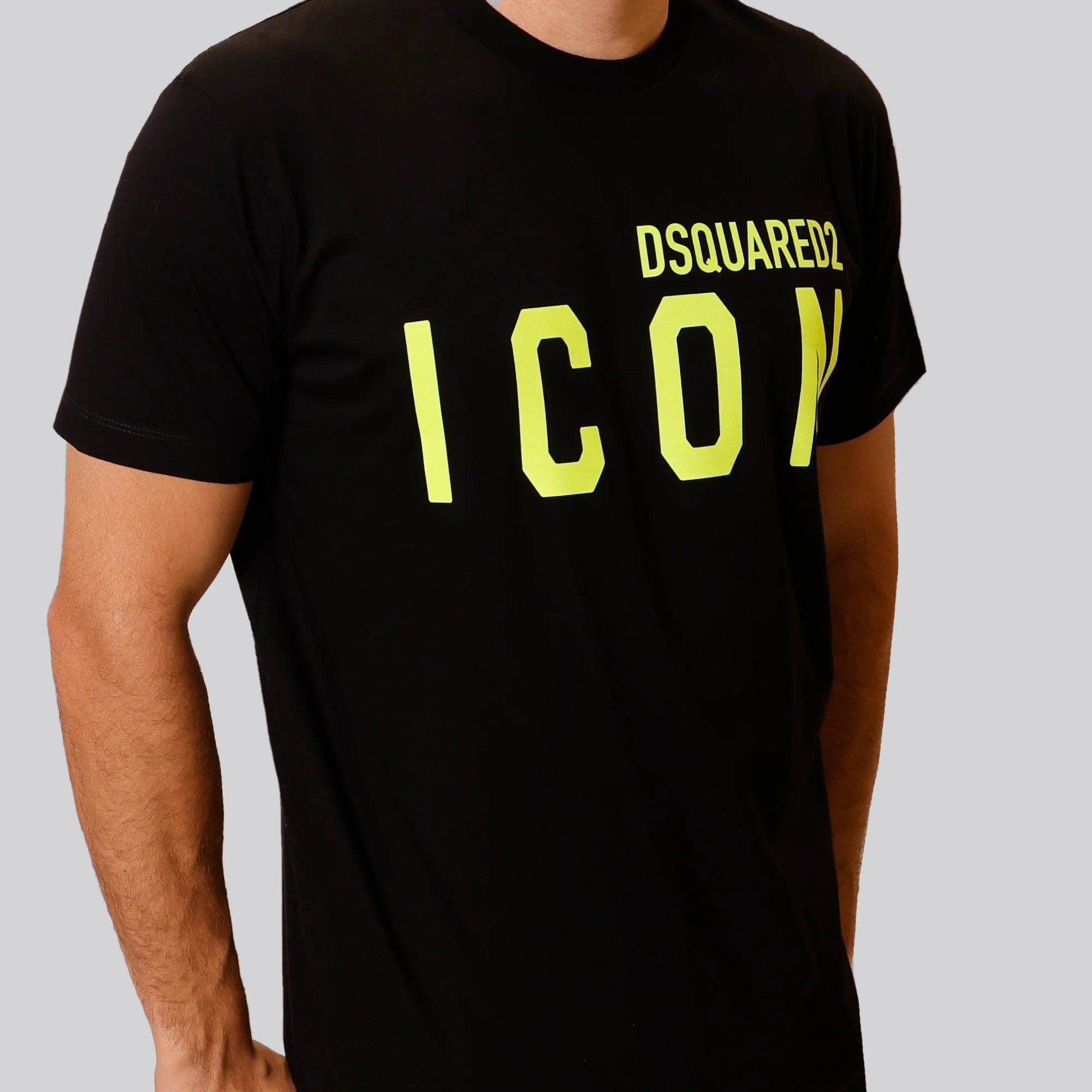 Camiseta Negra Yellow Dsquared2 Icon