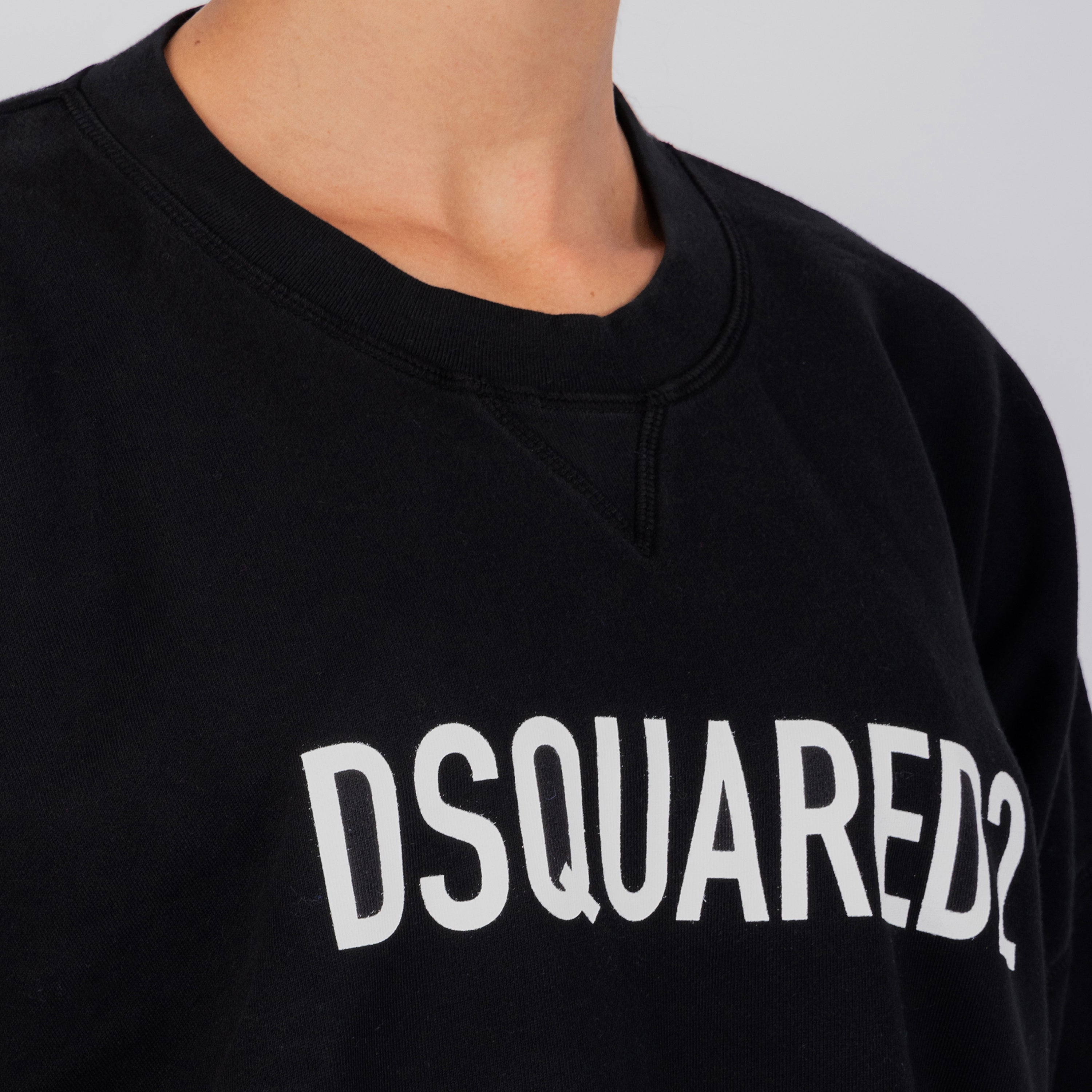 Vestido Negro Dsquared2 Logo