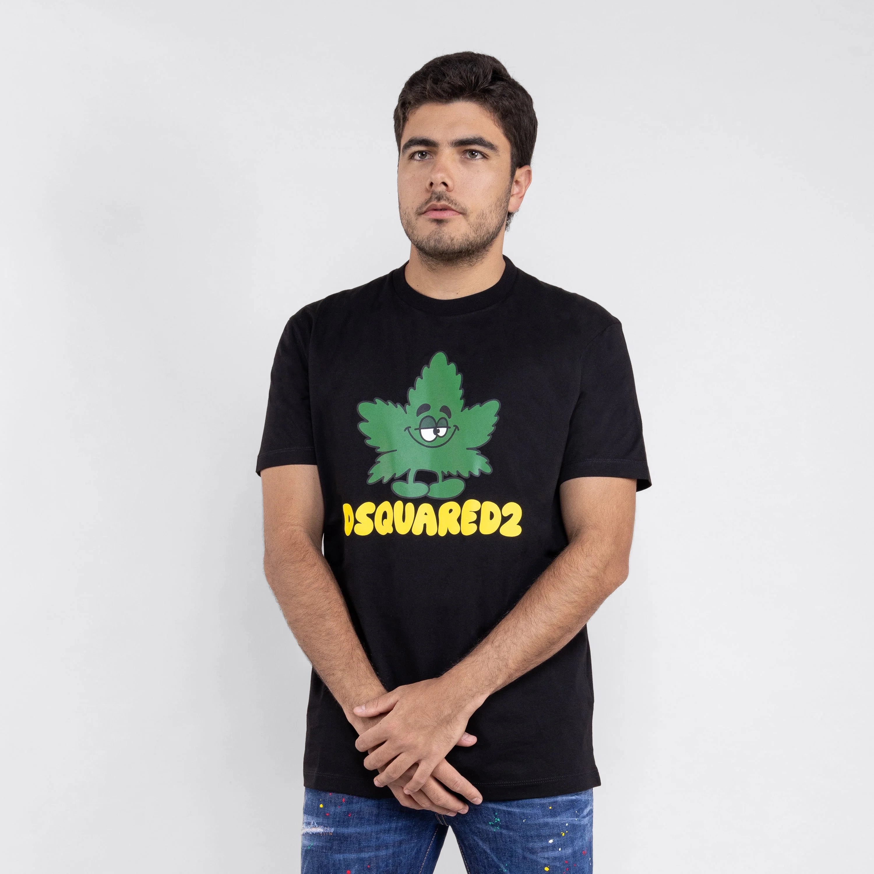 Camiseta Negro Dsquared2 Glow Fish
