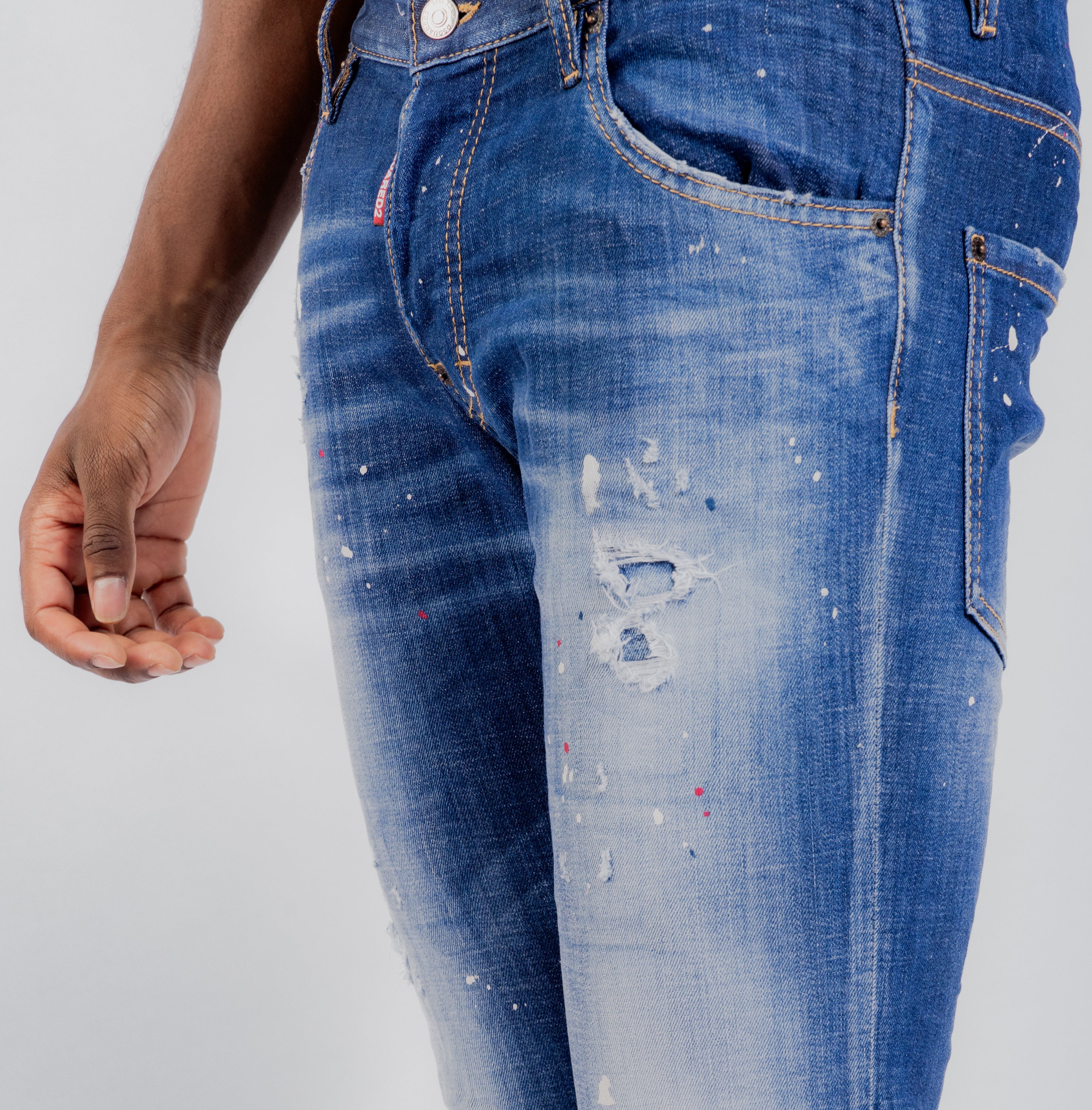 Jeans Denim Dsquared2 Skater Paint Splatter