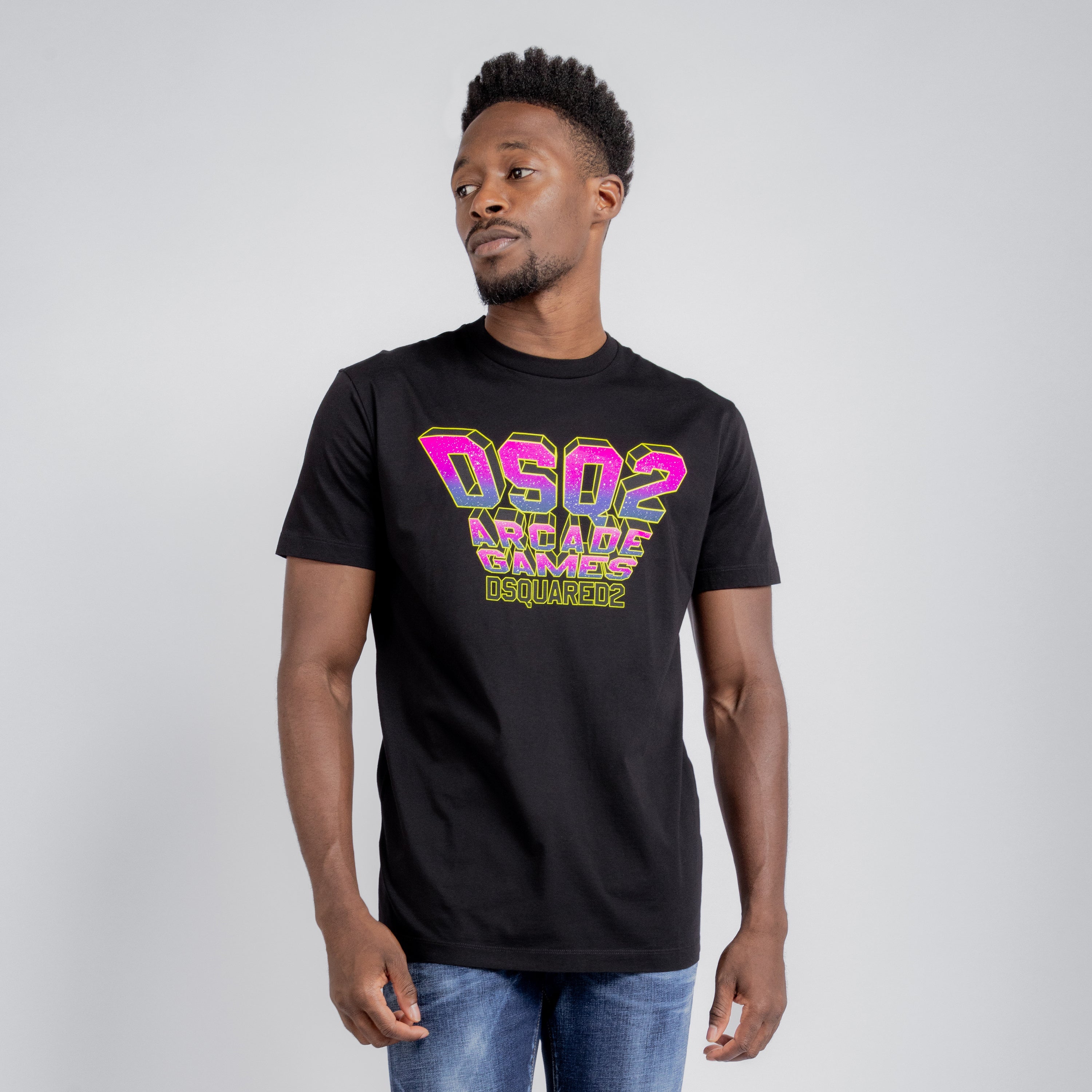 Camiseta Negra Dsquared2 Arcade Games