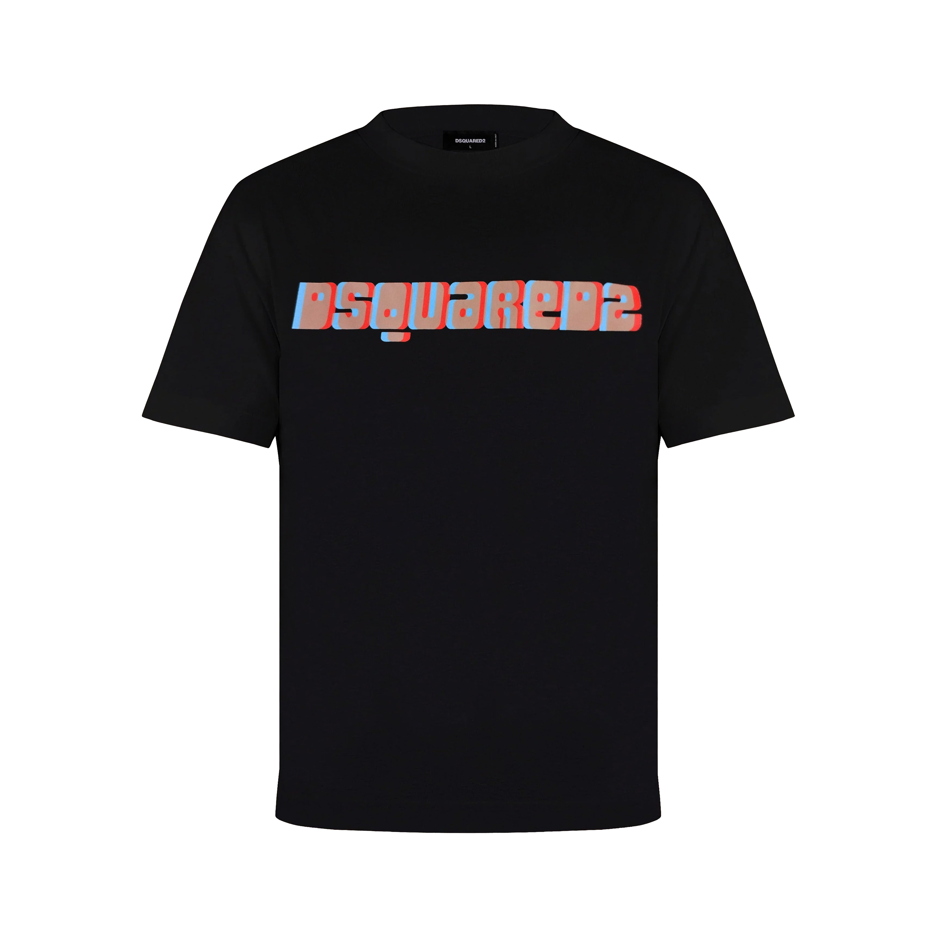 Camiseta Negra Dsquared2 Vise-Versa Logo