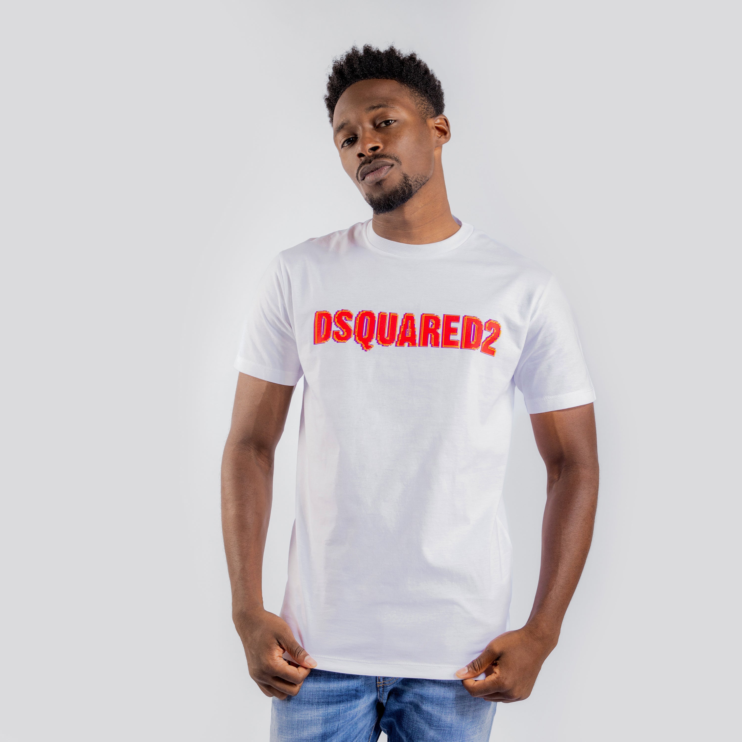 Camiseta Blanca Dsquared2 Red Logo