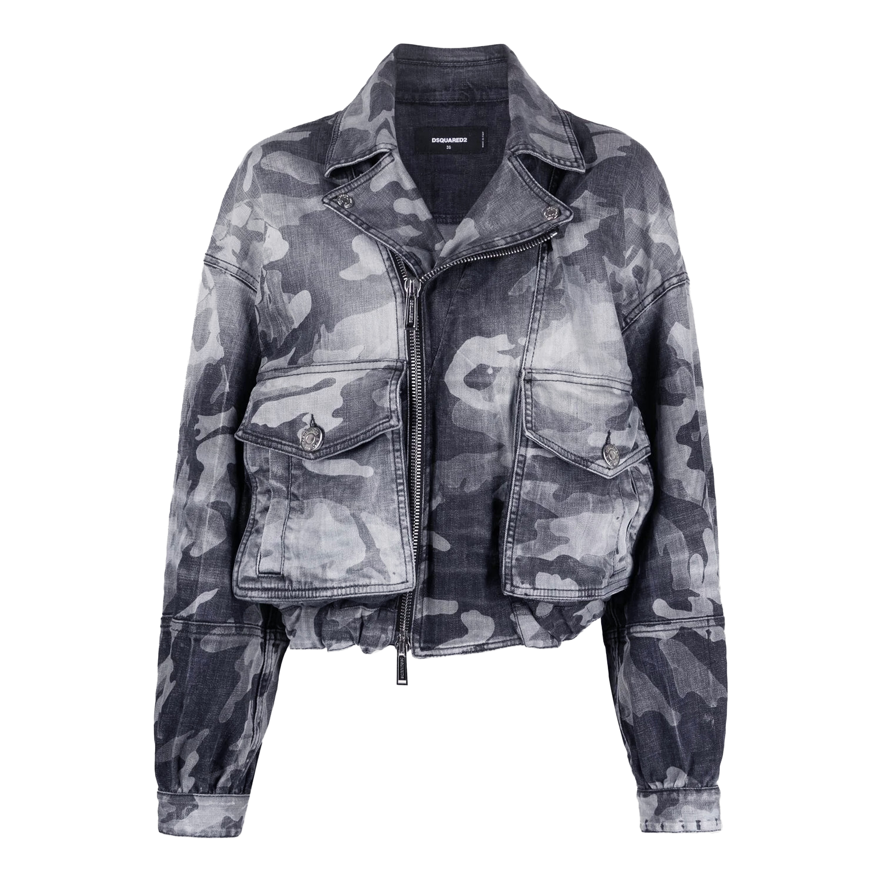 Chaqueta Negra Dsquared2 Camou W